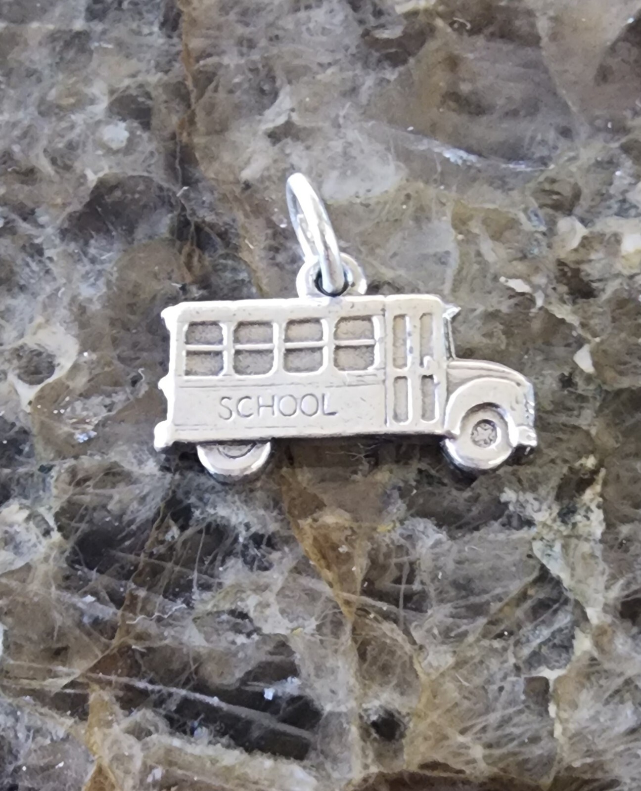 Retired James Avery Rare School Bus Pendant or Charm Neat Piece!