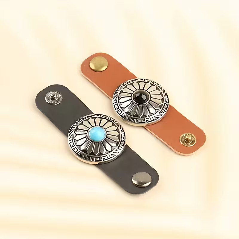 Western-Style Scarf Fasteners Silk Ring Neckwear Slide Fastener