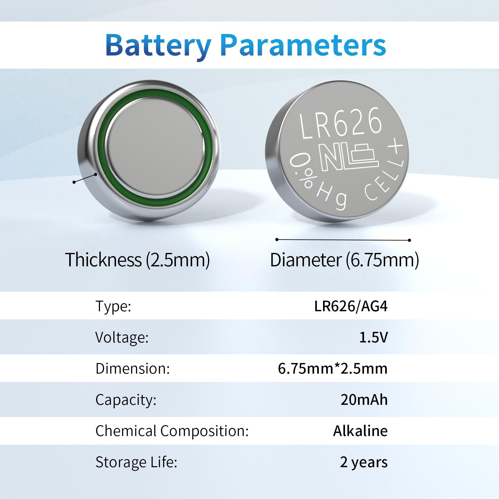 SR626SW Watch Batteries 377 376 LR626 Battery AG4 1.5v 10 Count (Pack of 1)