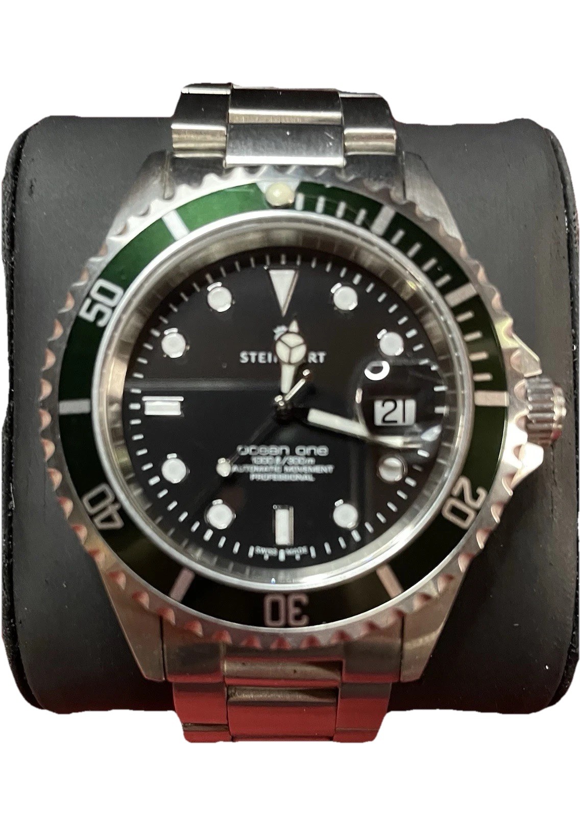 Steinhart OCEAN 1 42mm Green Swiss Automatic Diver Watch 103-0919 – FULL SET!