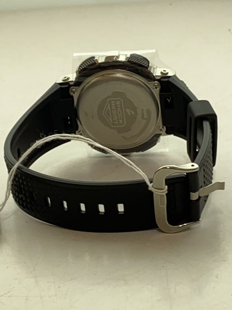 CASIO Quartz Watch G SHOCK Analog Digital Rubber SLV BLK SS