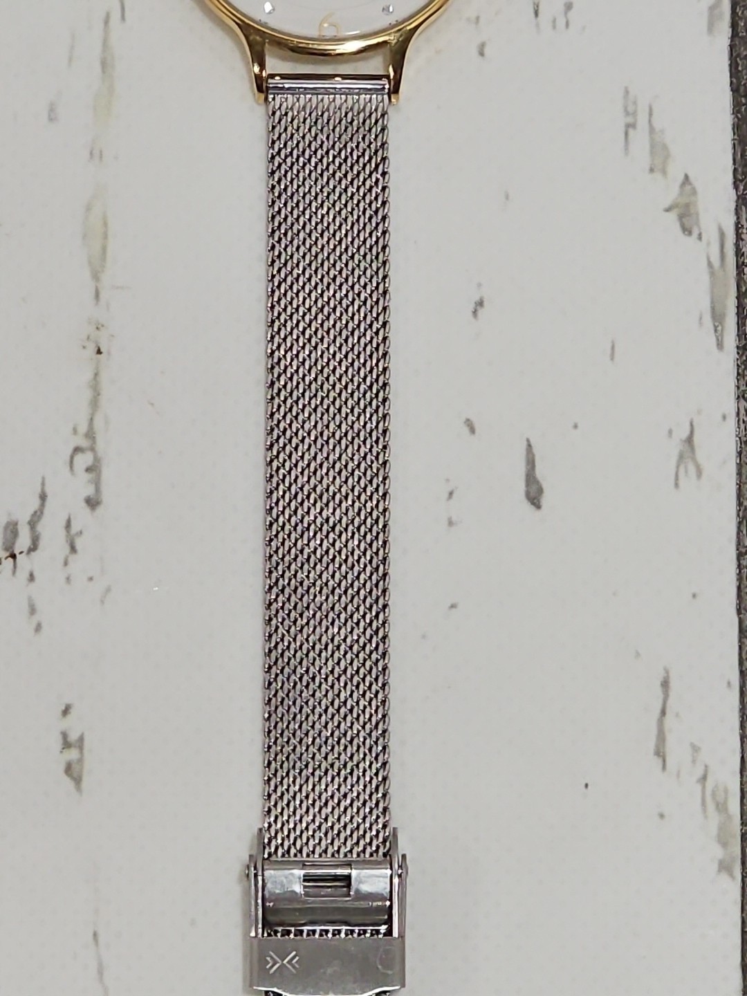 SKAGEN Anita Women Watch Gold Tone Stainless SKW2340 Silver Gemmed Dial