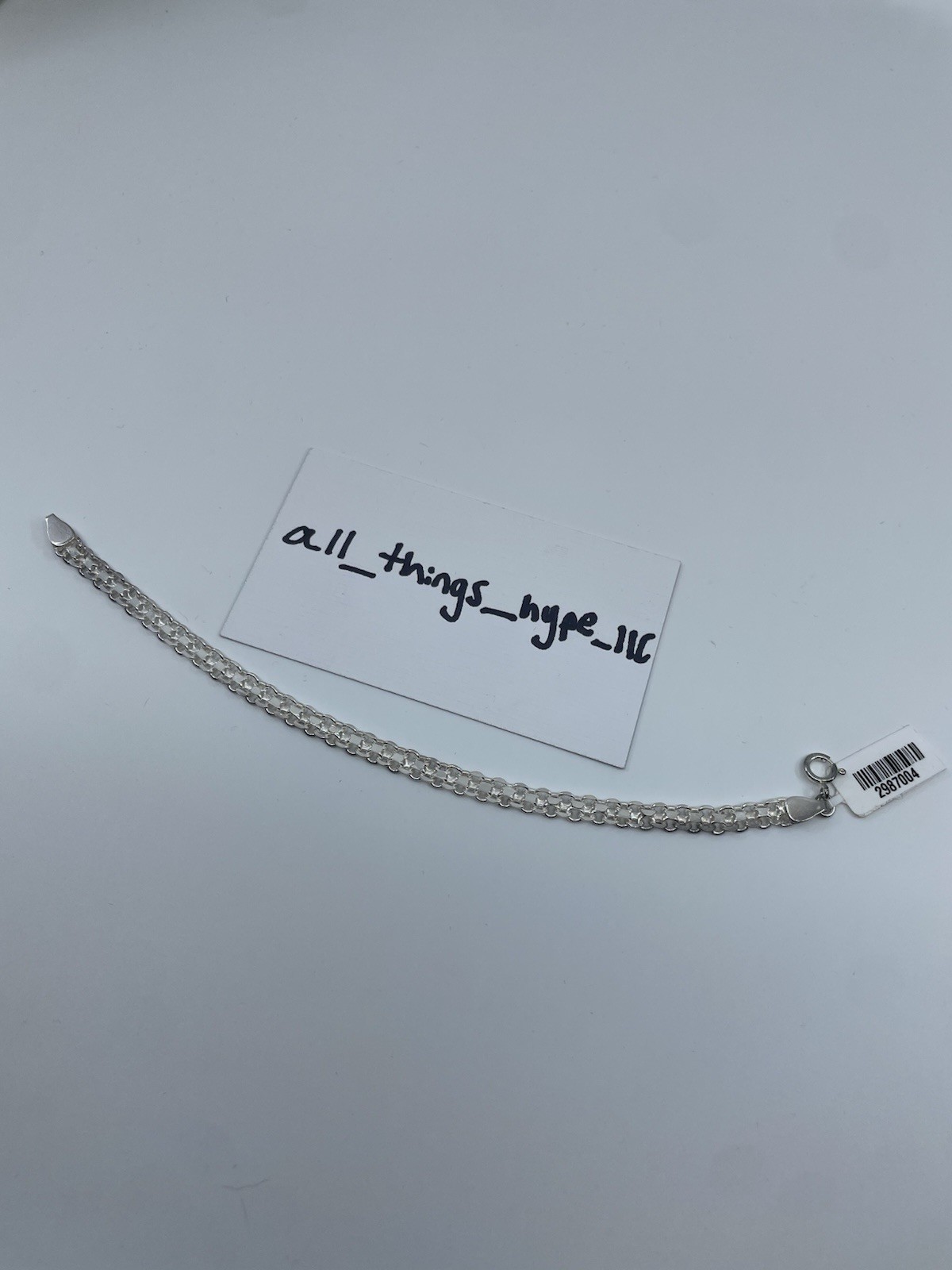 925 Sterling Silver Double Rolo Belcher Link Bracelet 7.5” 5.5mm 4.4g Round Link