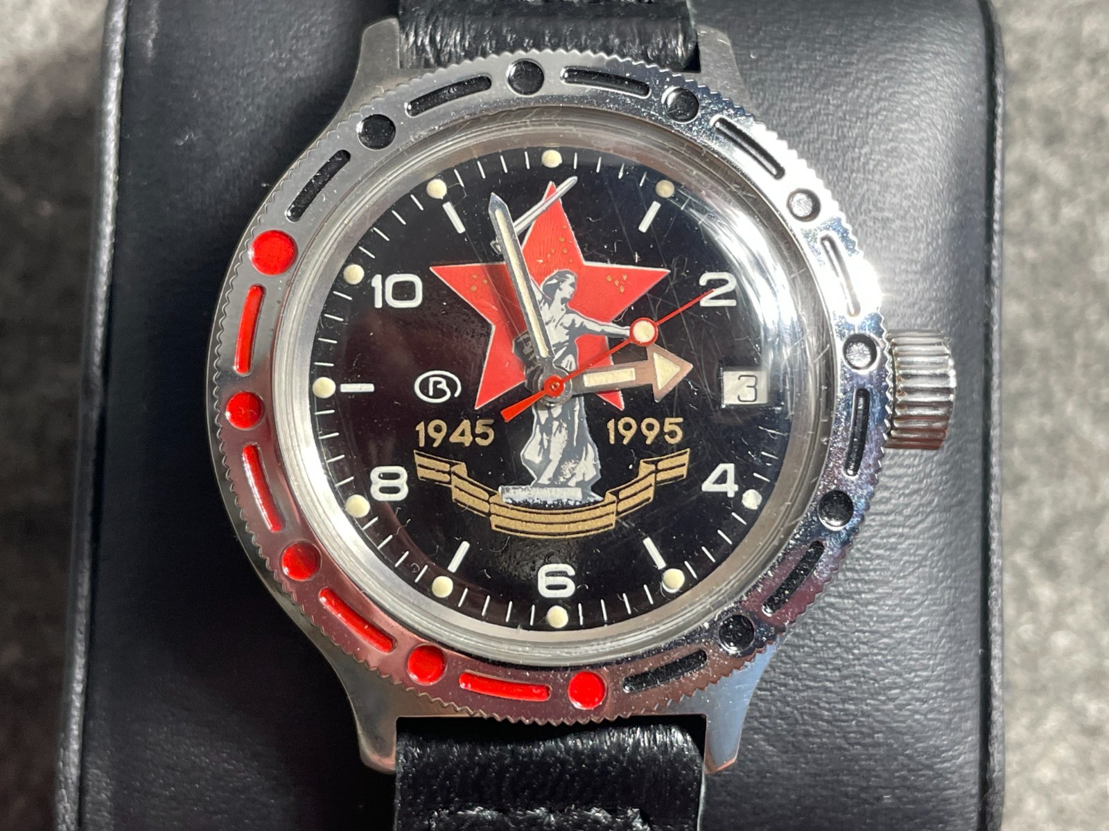 Vintage Rare Vostok Komandirskie 50th Victory Anniversary automatic winding
