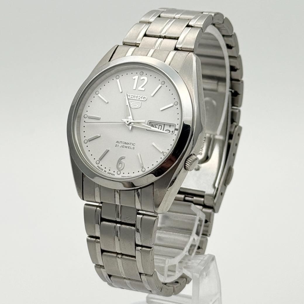 Seiko 5 Automatic 7S26-03B0 AT, Working, White Dial
