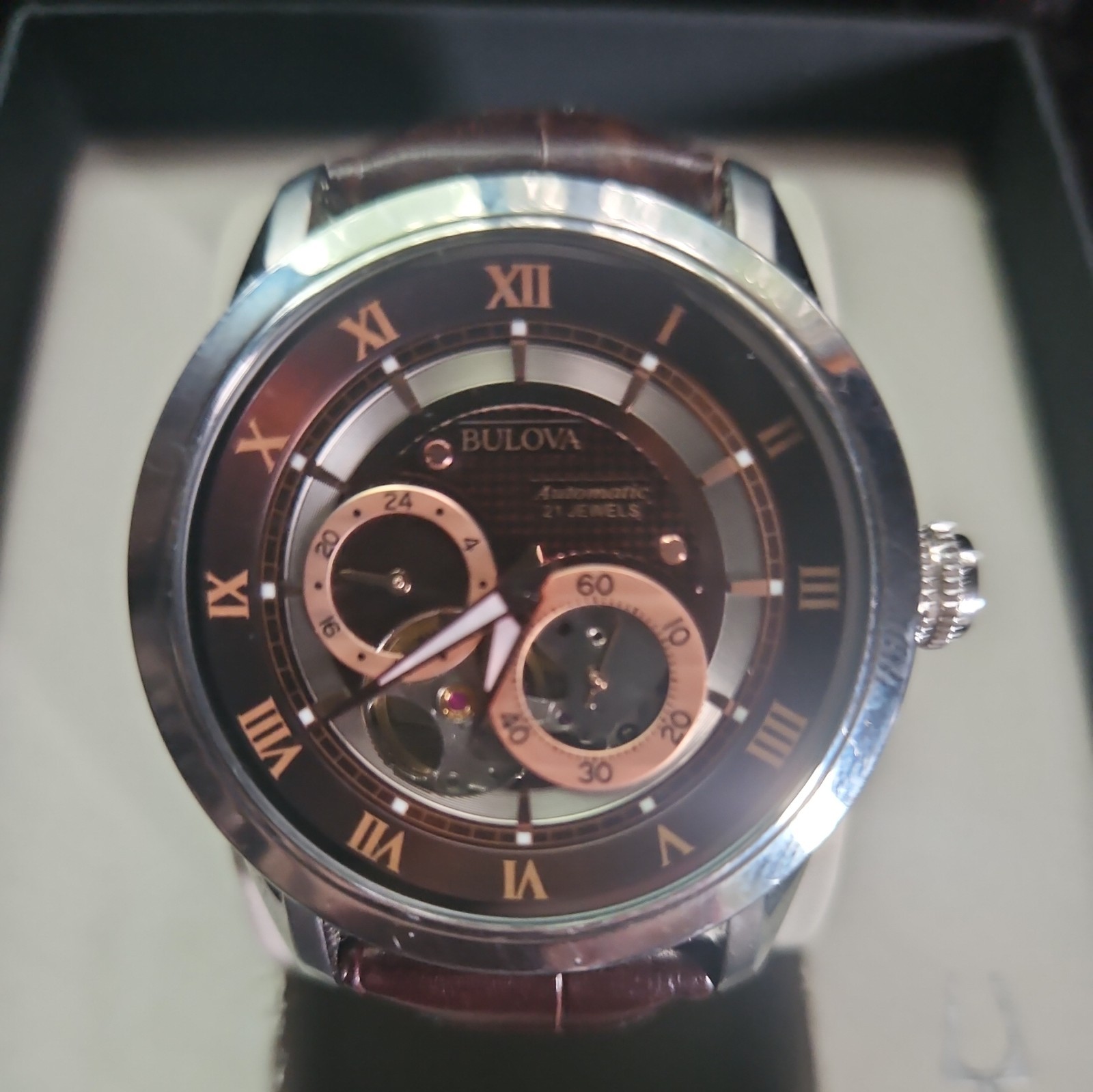 Bulova Men’s Classic Sutton 96A120 Automatic Watch 42mm Chronograph