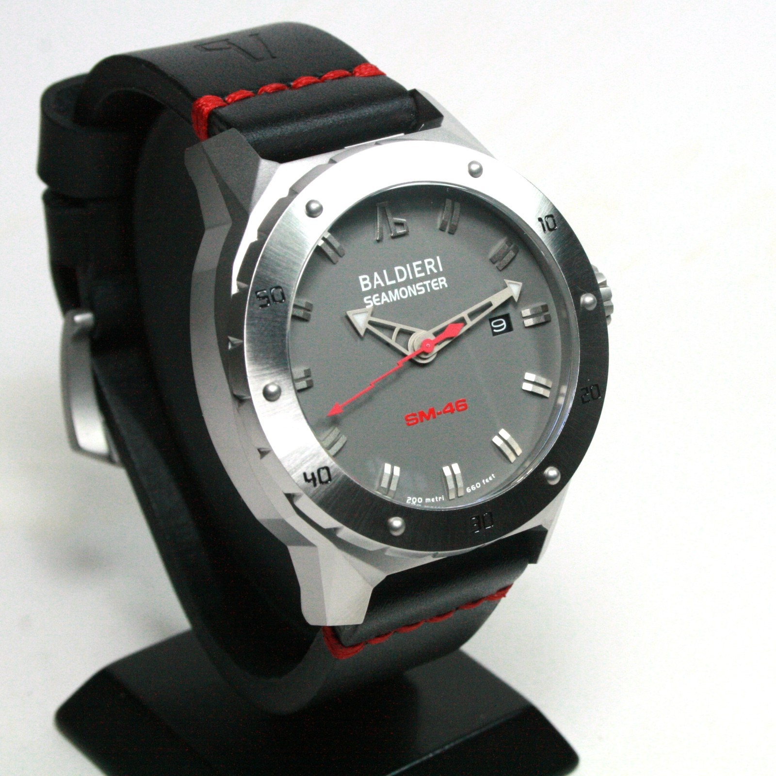 BALDIERI, SEAMONSTER SM-46, STEEL GREY, AUTOMATIC, 46MM, DIVER, 20ATM