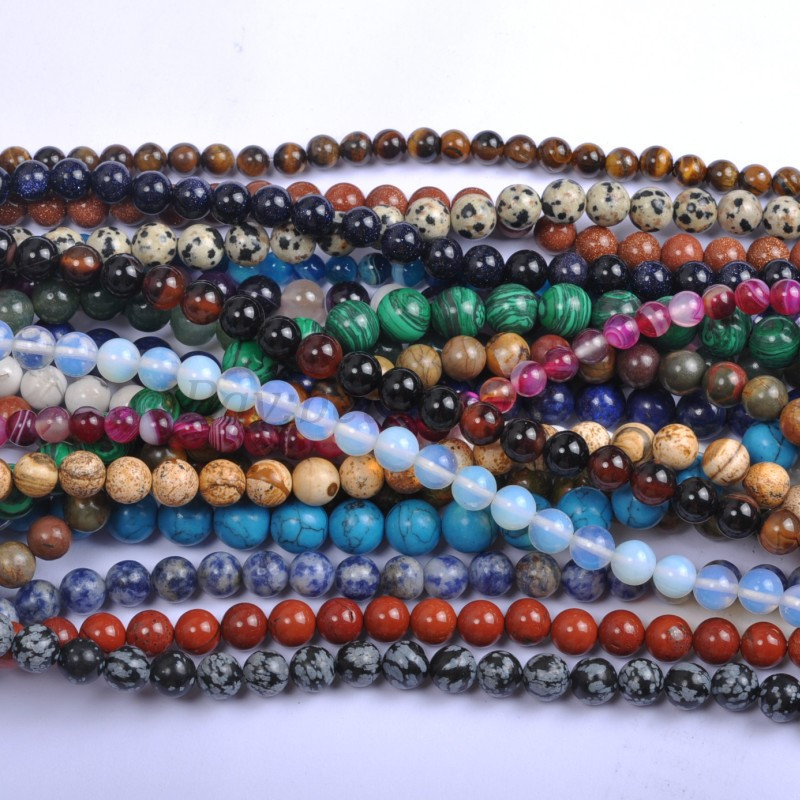 Wholesale Lot Natural Gemstone Round Spacer Loose Beads 4MM 6MM 8MM 10MM 12MM