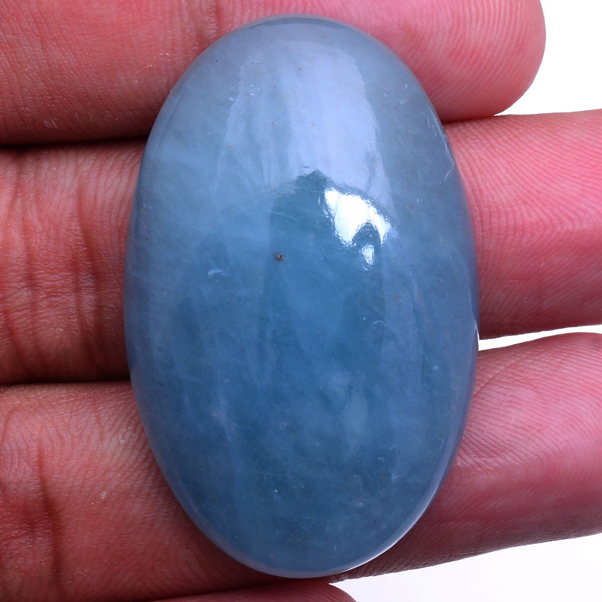 81.00 Cts Natural Aquamarine Top Quality 41mm*26mm Cabochon Untreated Gemstone