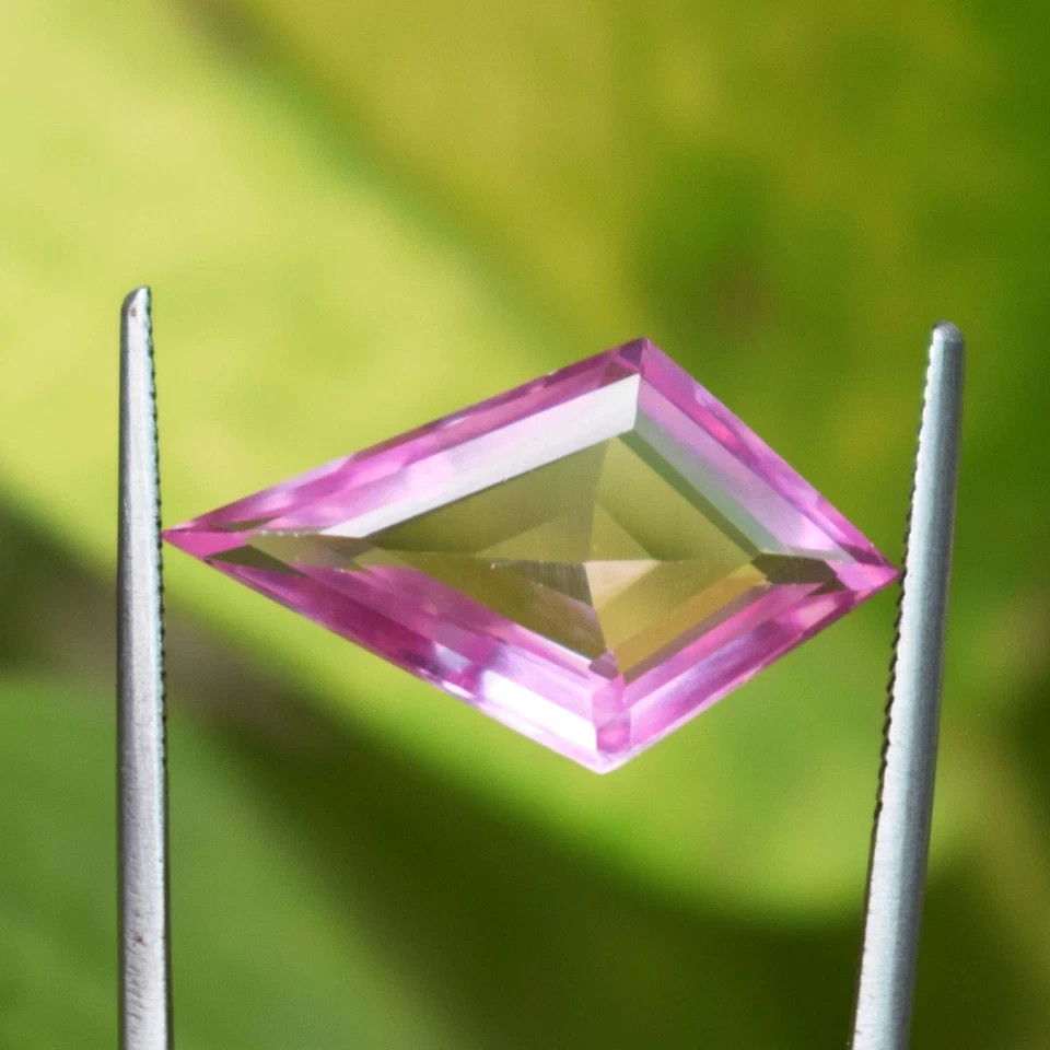 11.50 Ct Natural Pink Sapphire Fancy Cut Certified Loose Gemstone Sri Lanka