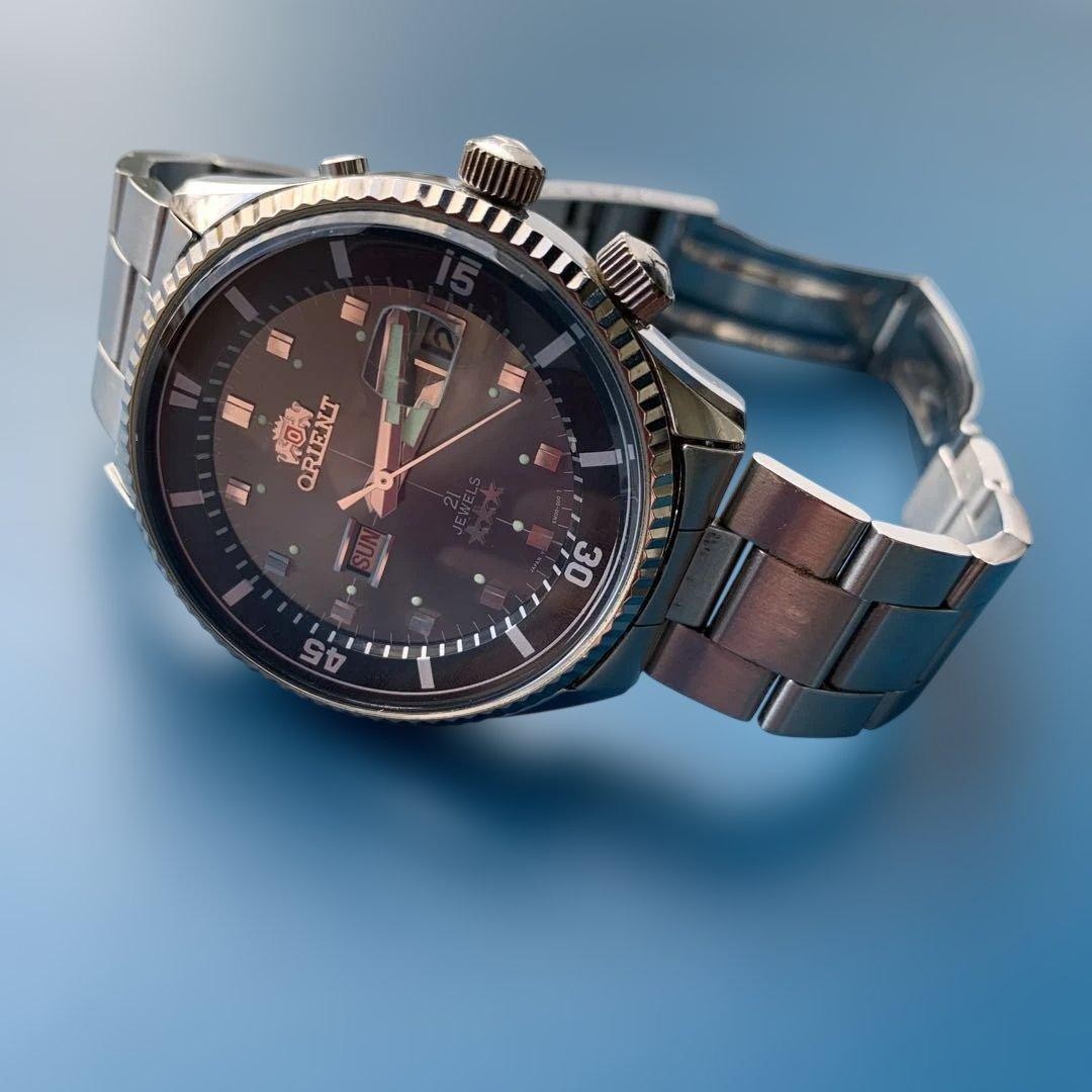 Orient King Master Automatic Wrist 18.5cm 7.3in 1990s Revival Retro