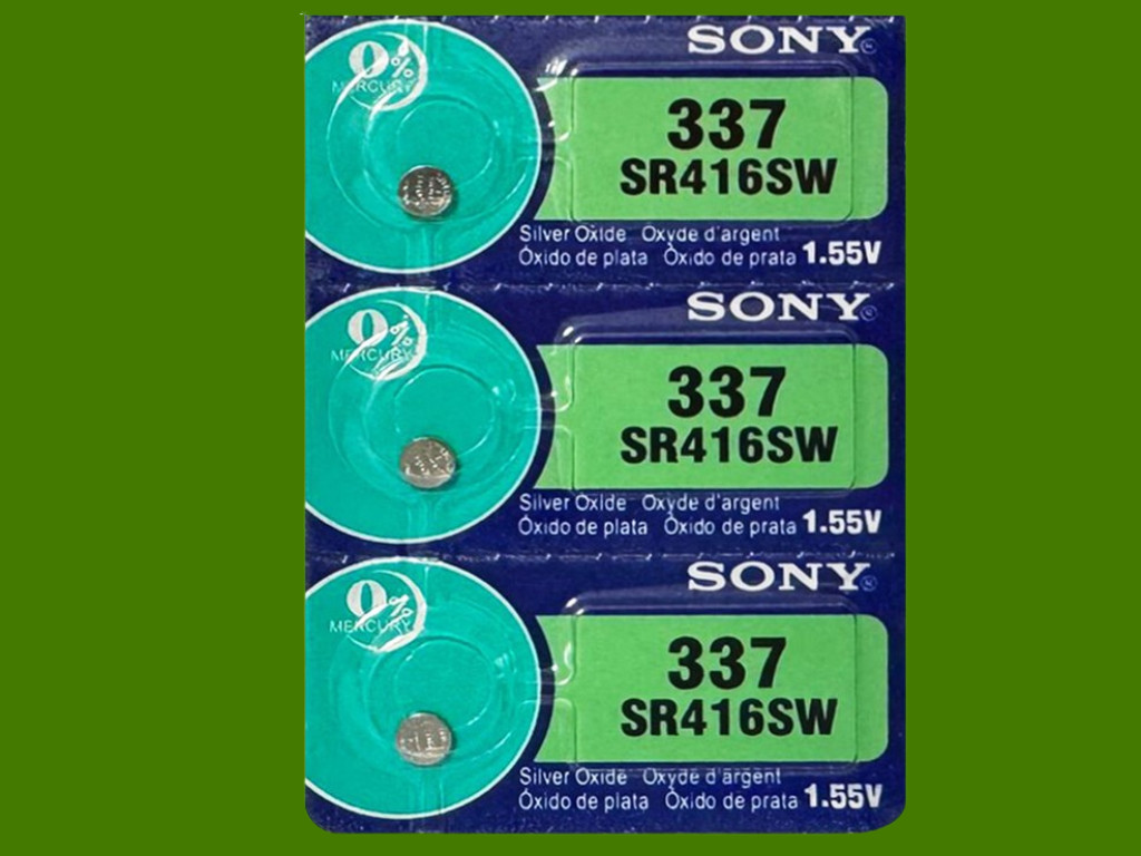 Sony 337 SR416SW Watch Battery – 3Pcs