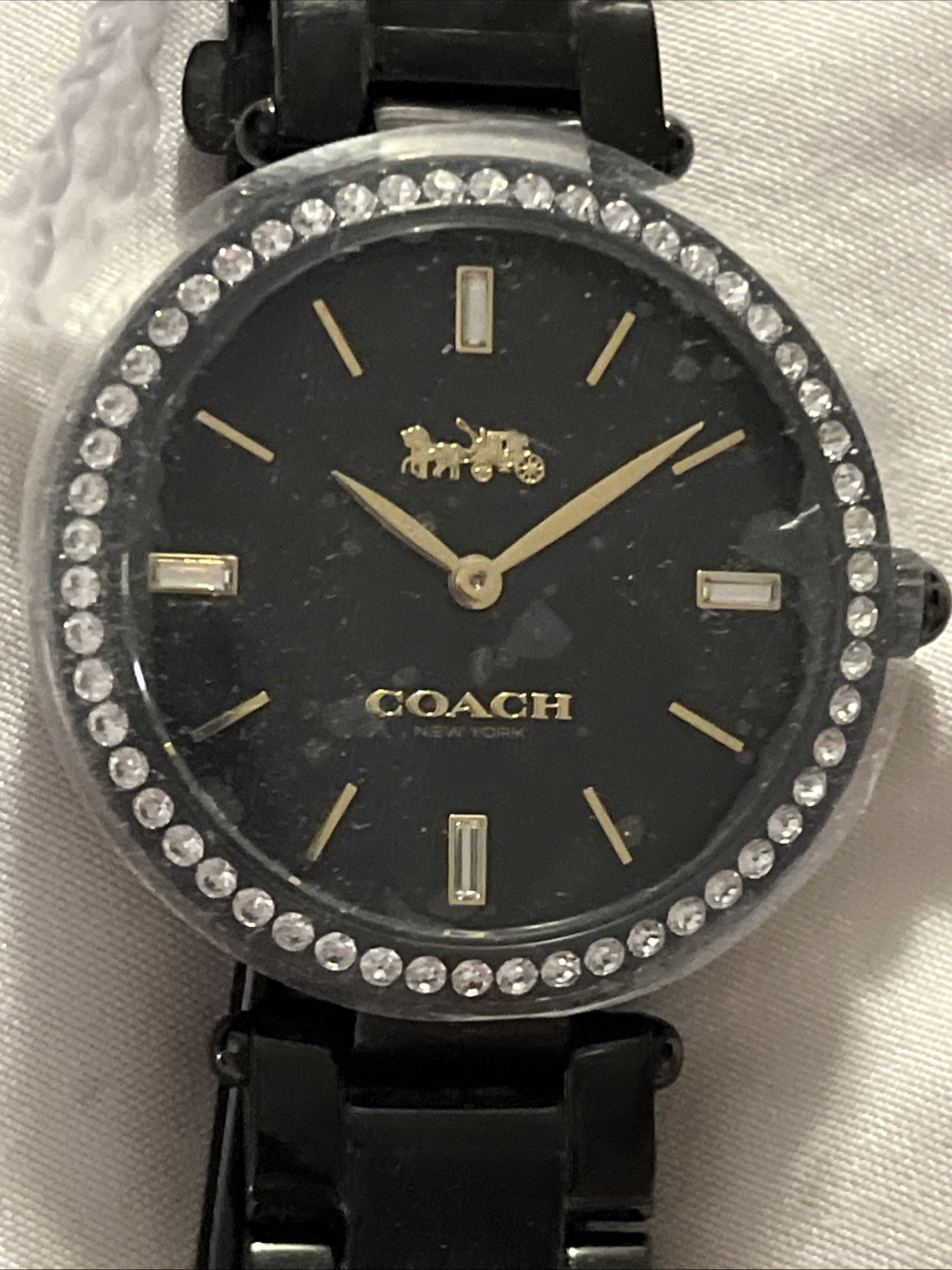 Women’s Black Coach Analog Watch NWT