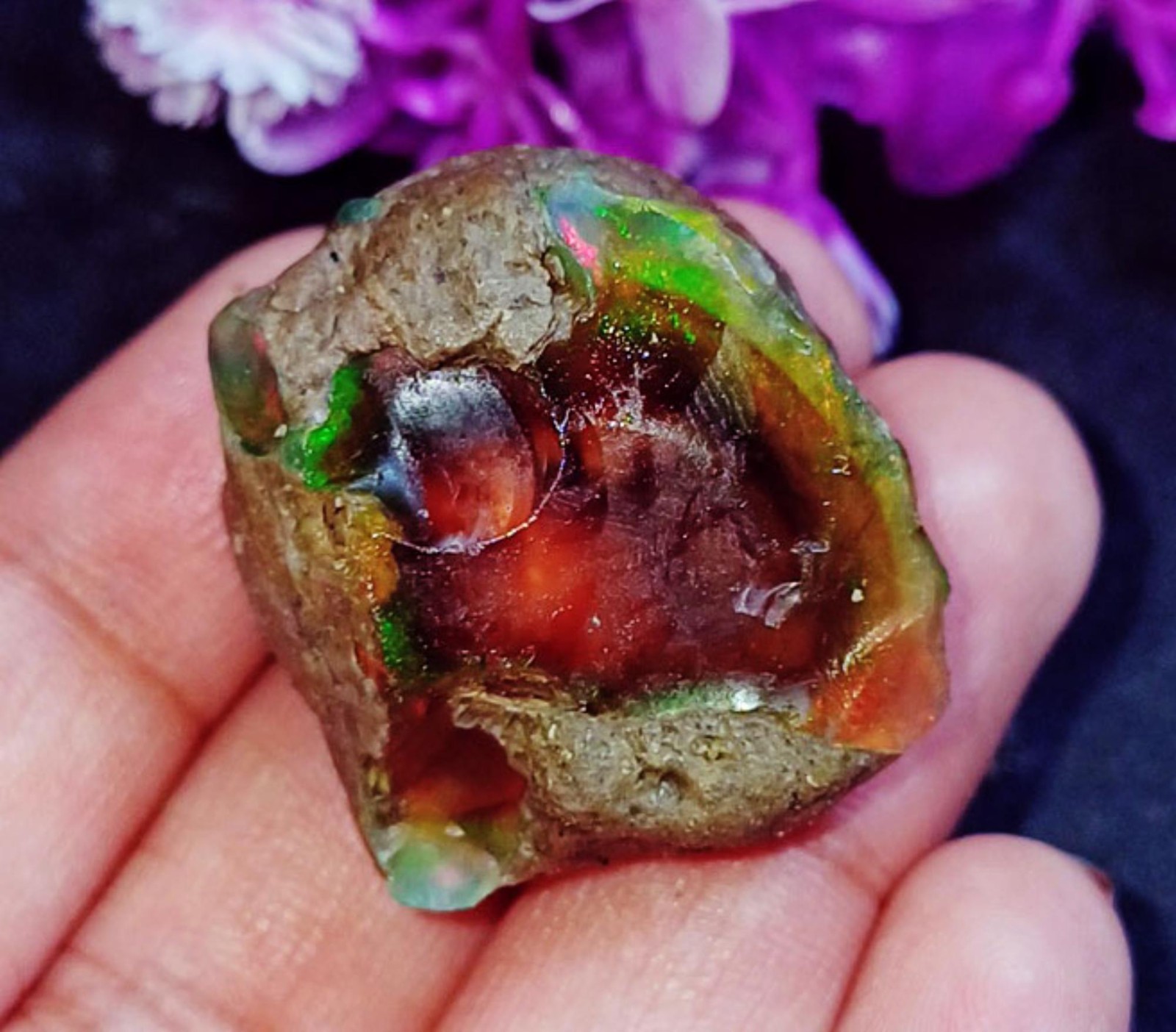 100% Natural Ethiopia Opal Rough Certified Loose Gemstone 72.70+ Ct ~ Free Gift