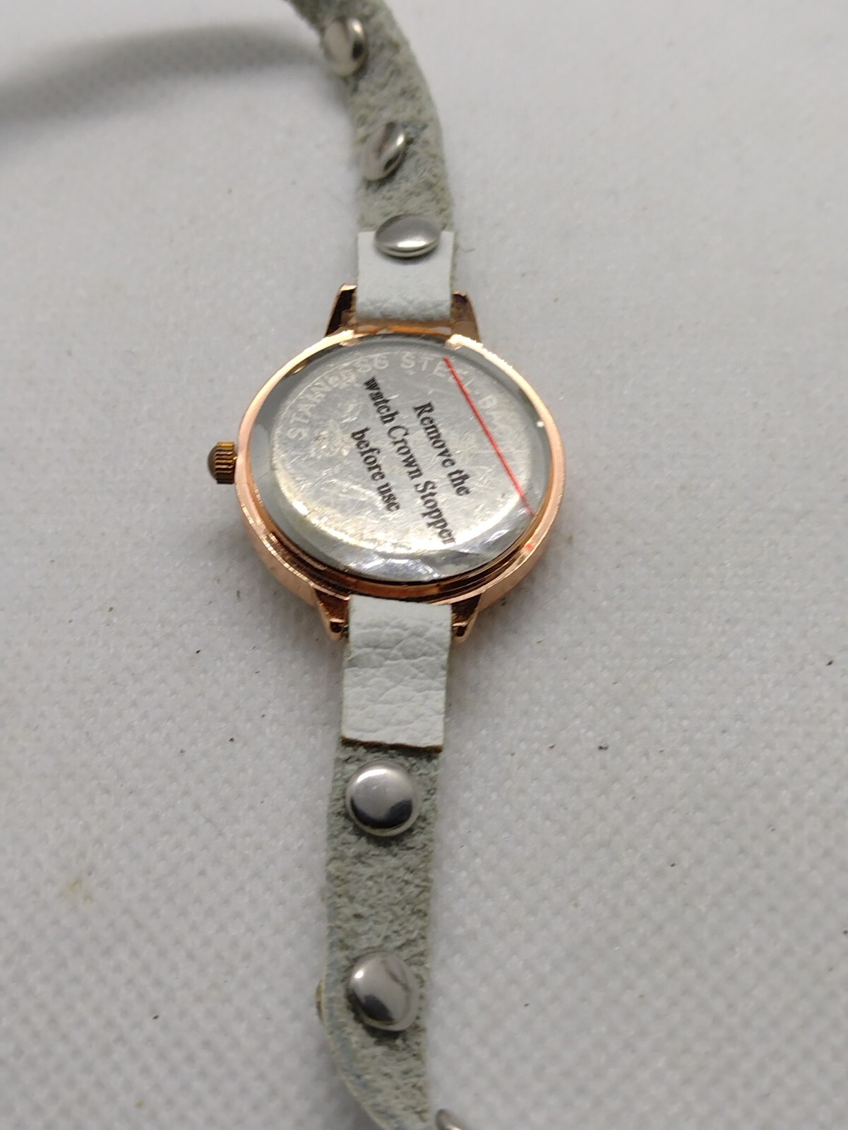 Susan Carlif Bracelet Watch Crystals Gold tone leather Women’s girls female