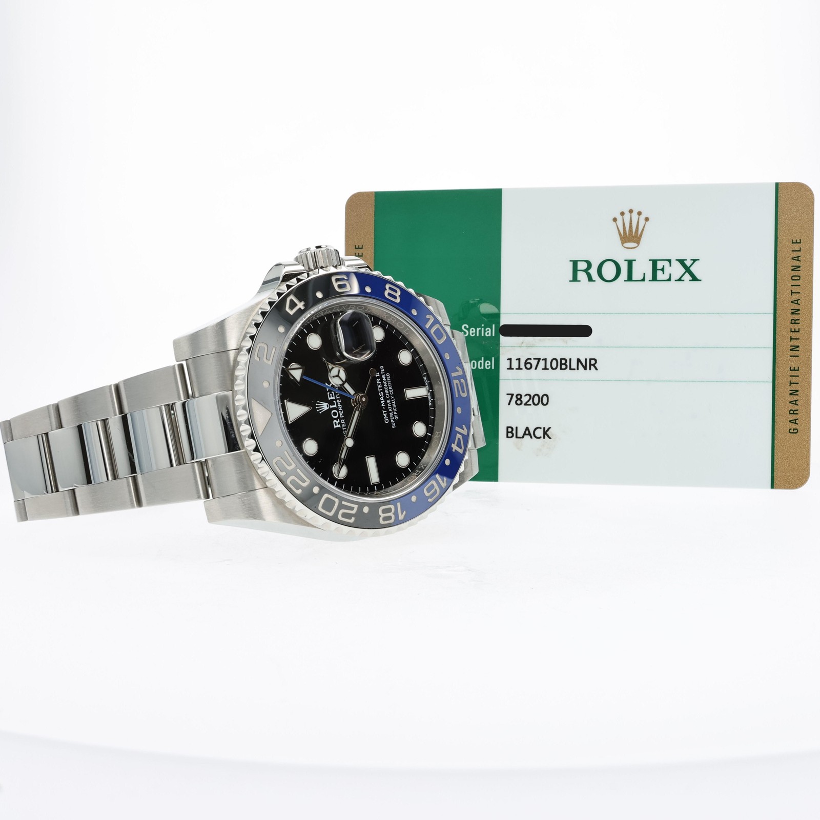 Rolex GMT-Master II Blue/Black Bezel “Batman” Stainless Steel Oyster 116710BLNR