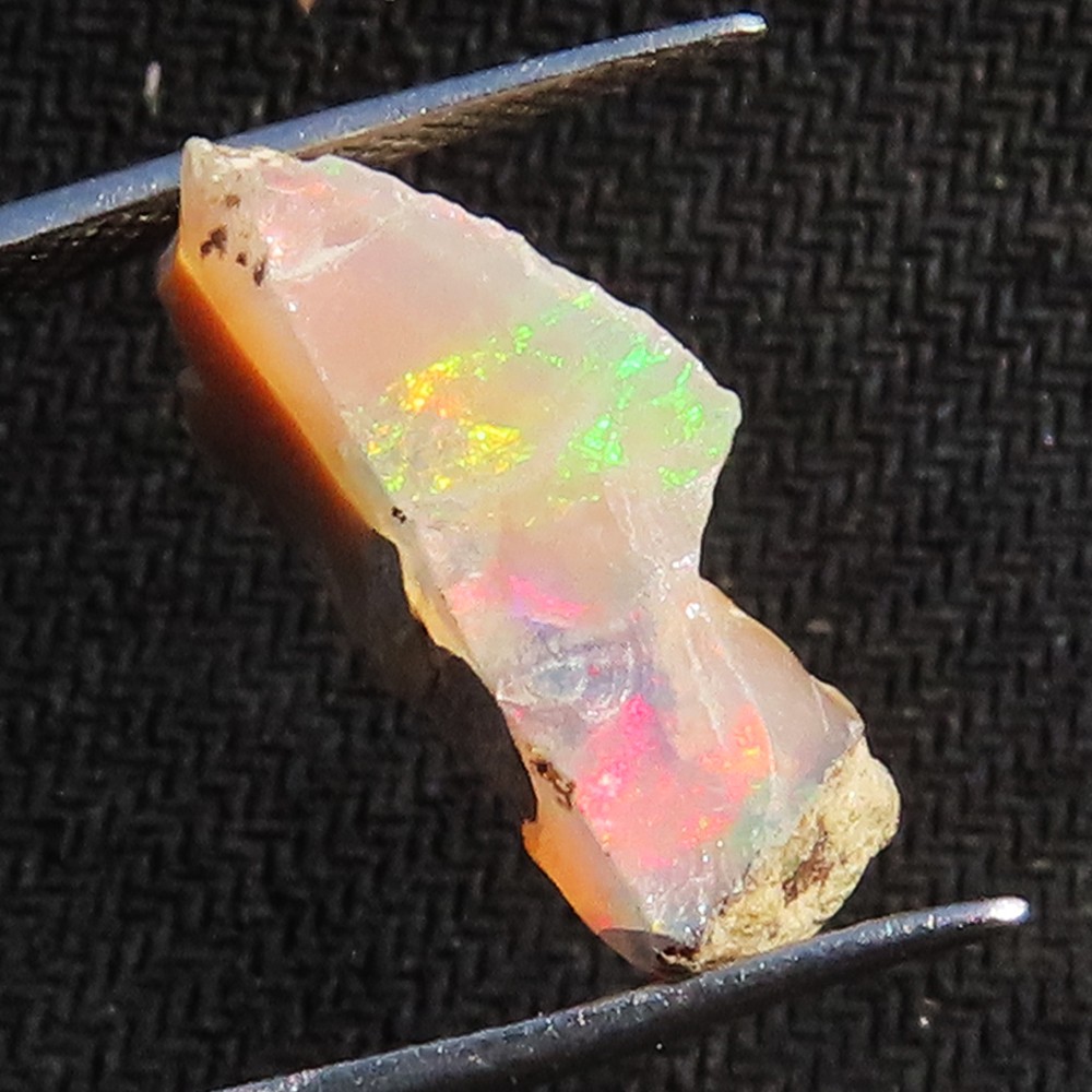 6.45 Cts 100% Natural Ethiopian Opal Rough Beautiful Gemstone 11x19x6 mm LK866