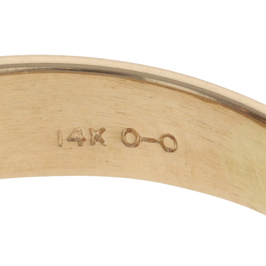 Yellow Gold Diamond Band – 14k Round Brilliant .25ctw Wedding Ring