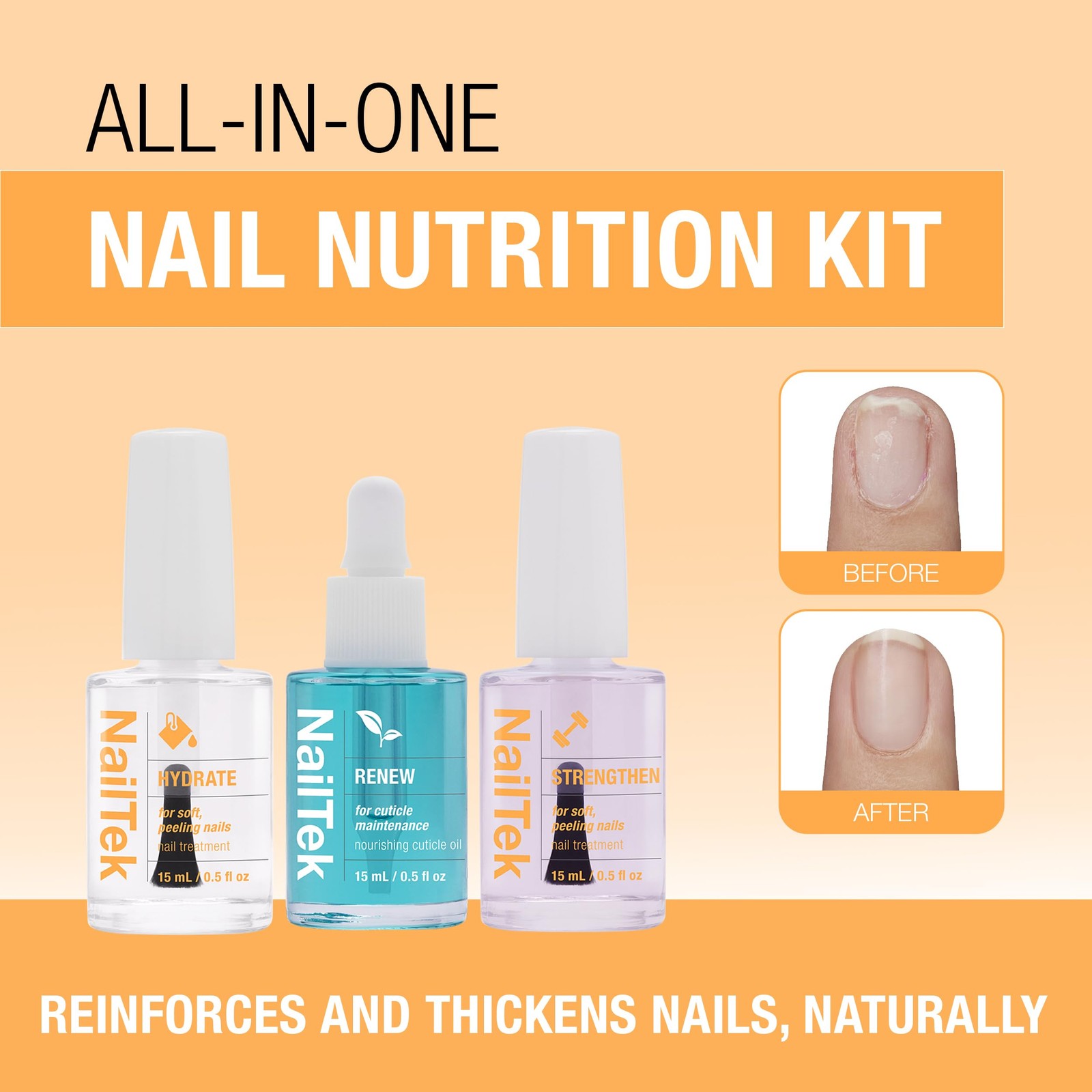 Nail Tek Recovery Kit: Repair Damaged Nails, Hydrate, Renew & Strengthen