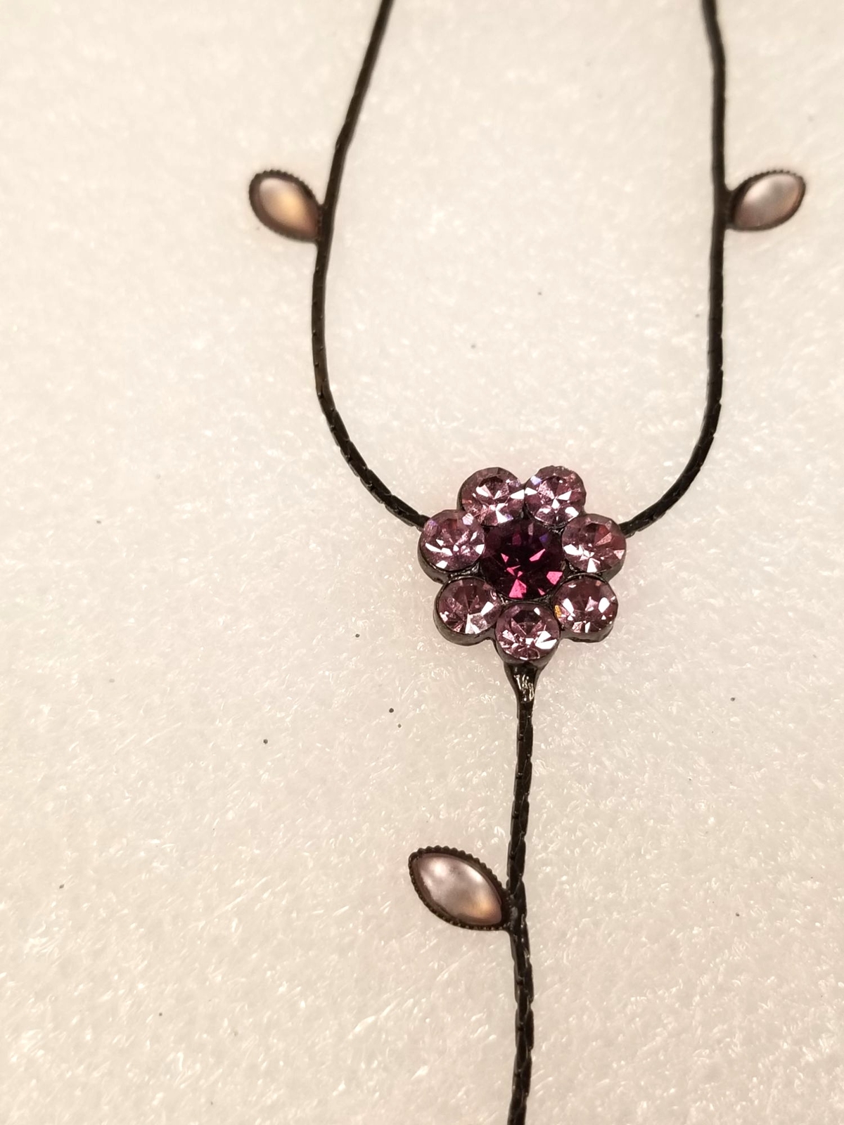 Claire’s Black Necklaces 1928 Drop Dangle Rhinestones Lot of 2