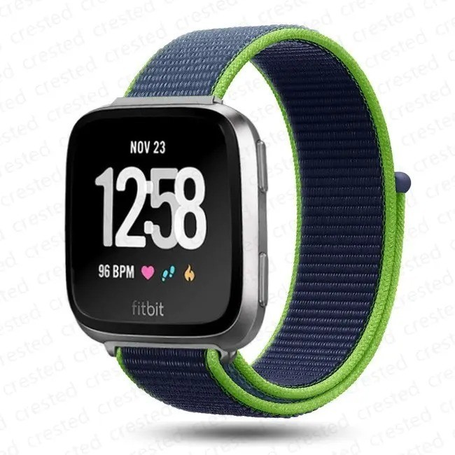 Woven Nylon Strap Sport Wristband Watch Band For Fitbit Versa 4 /3