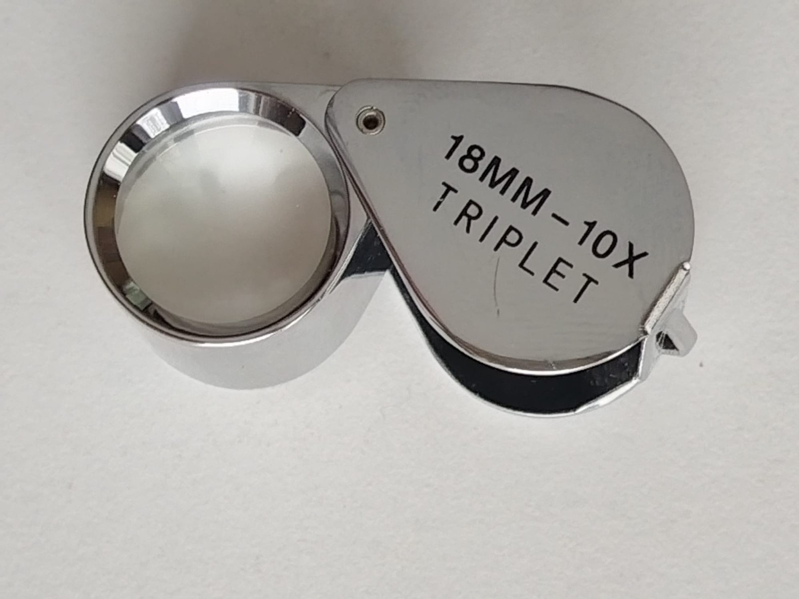 10x triple-lens magnifying glass, 18mm, for jewelry making tools using colorles
