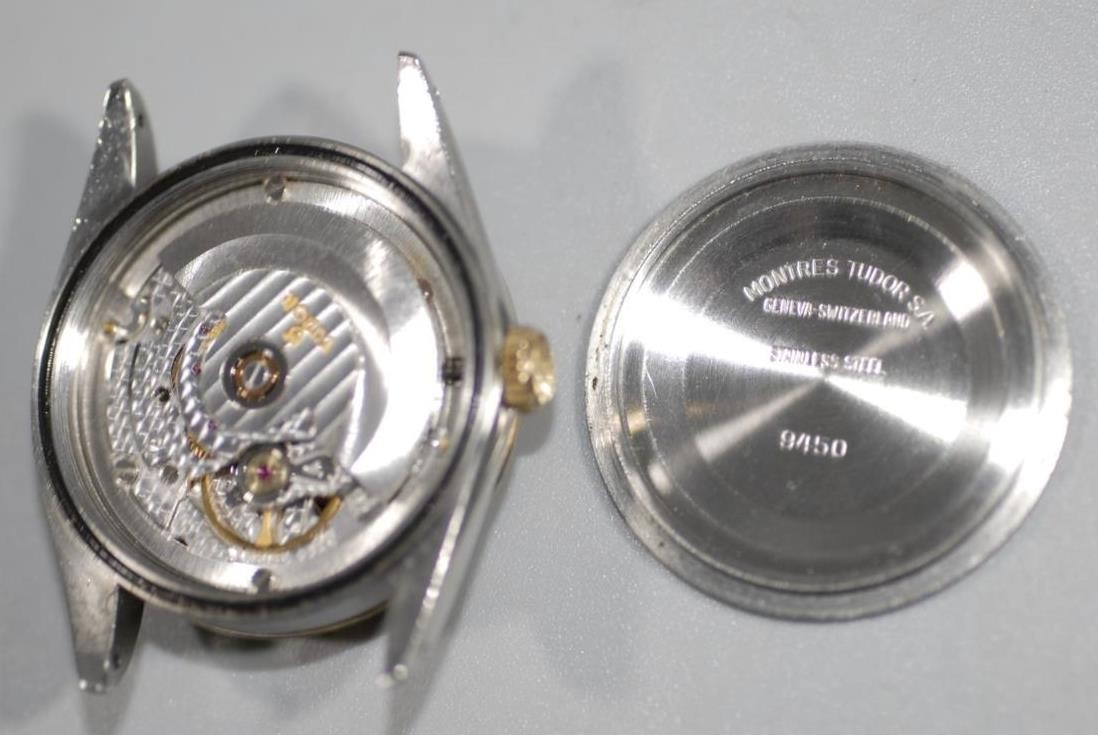 Rolex Tudor Oyster Prince Date-Day 18K Gold Bezel 94613 Daydate 36mm Watch Ex+!