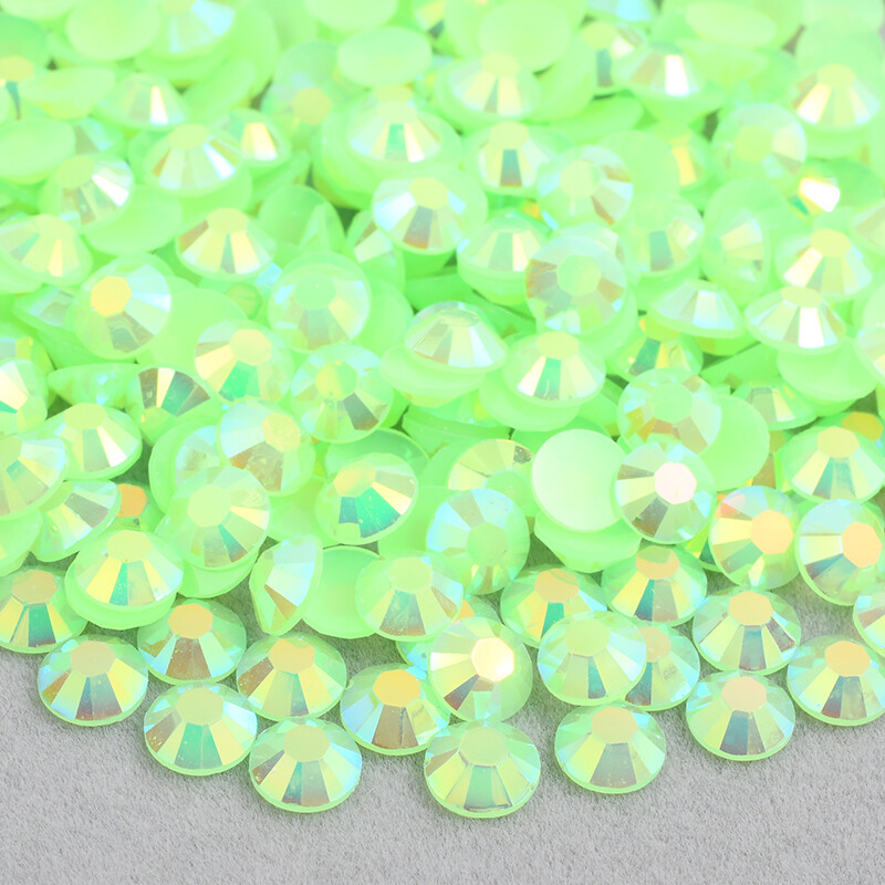Jelly Rhinestones AB 4MM/SS16 QTY 1000-5000 Resin Flatback Round Bling NON HOTFX