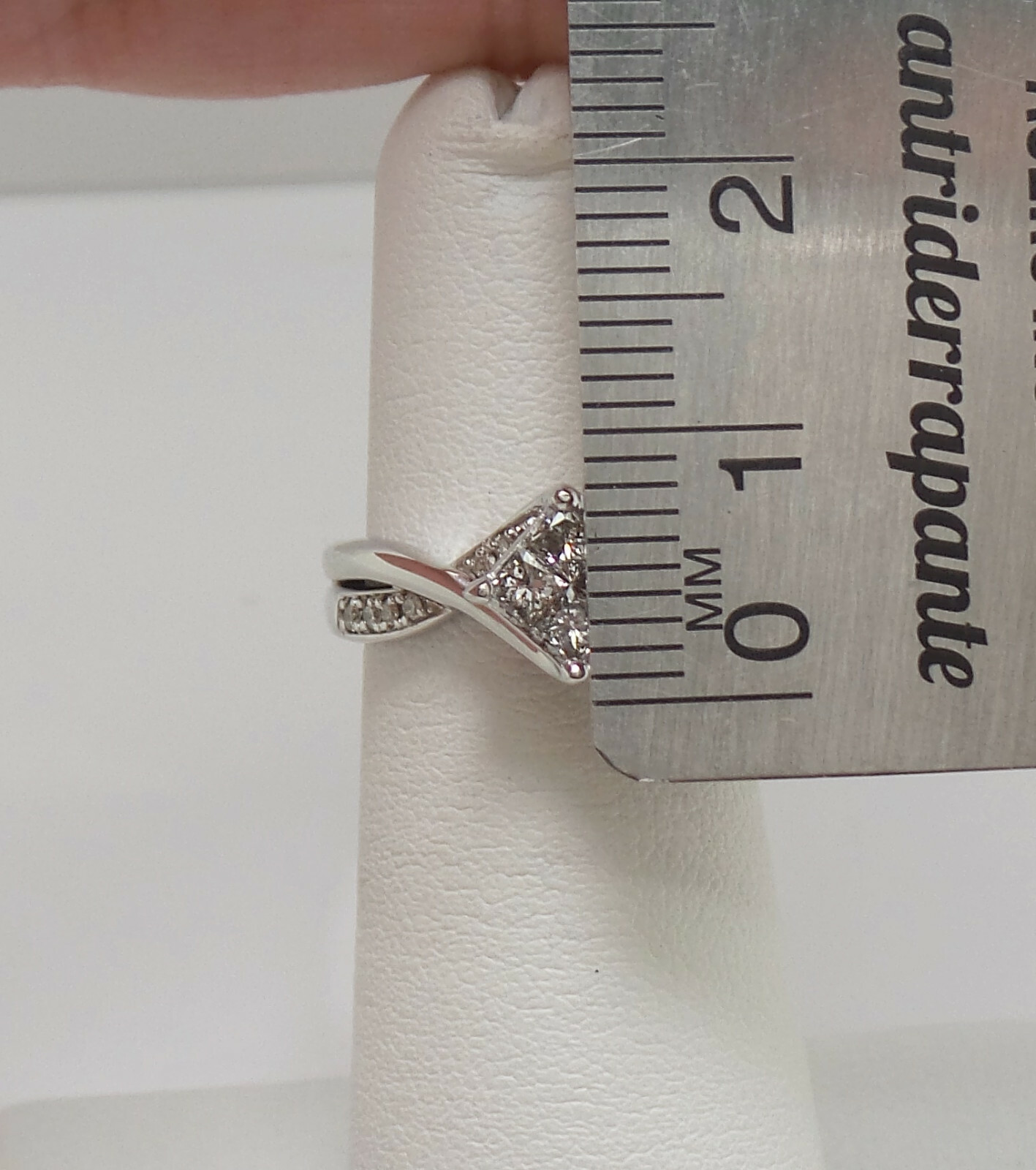 1/2CT Natural Diamond Cluster Engagement Wedding Bridal Ring Band 10K White Gold