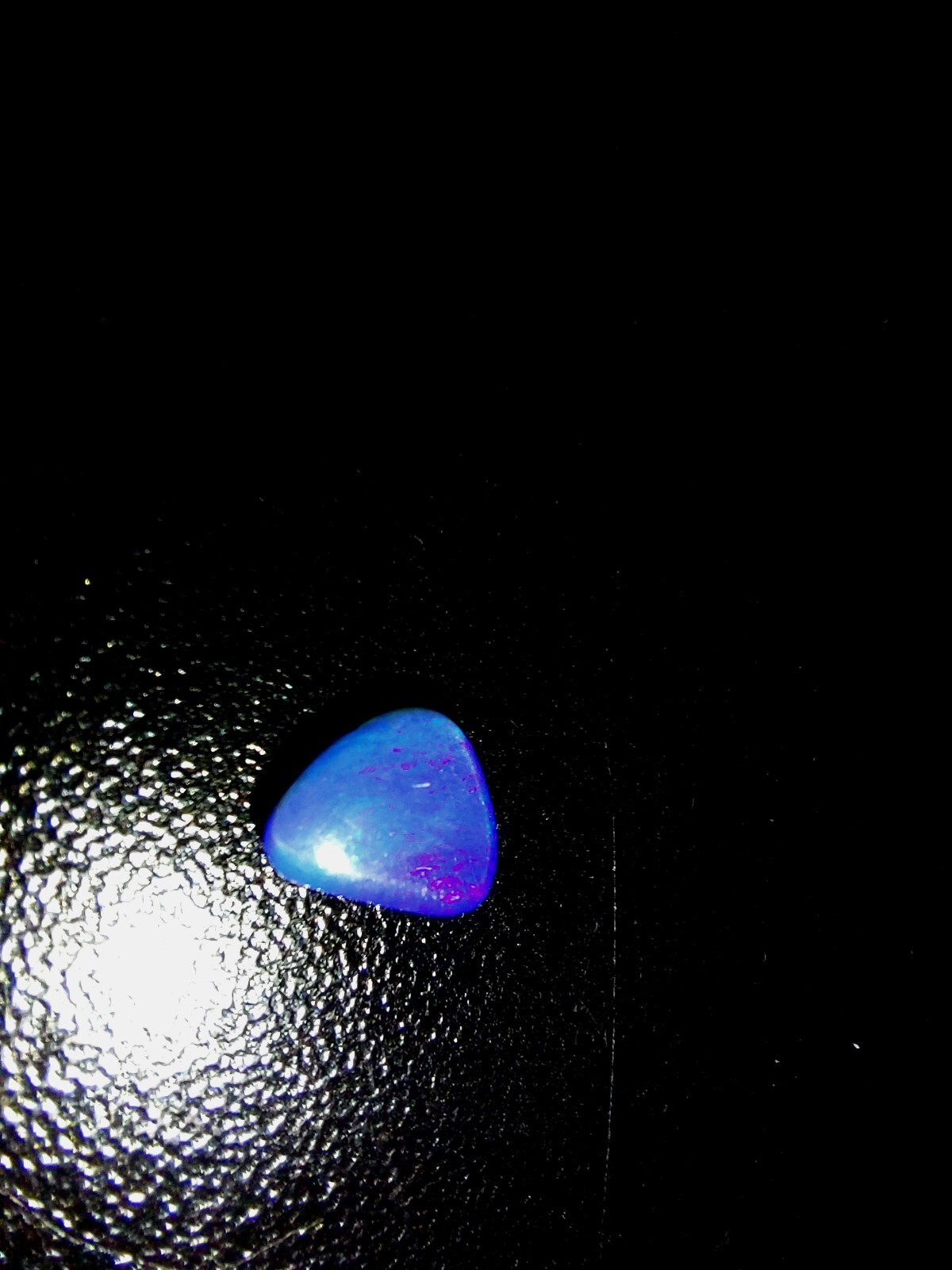 Australian black opal Doublet 1.05ct Lighting Ridge Excellent Blue color TOP cut