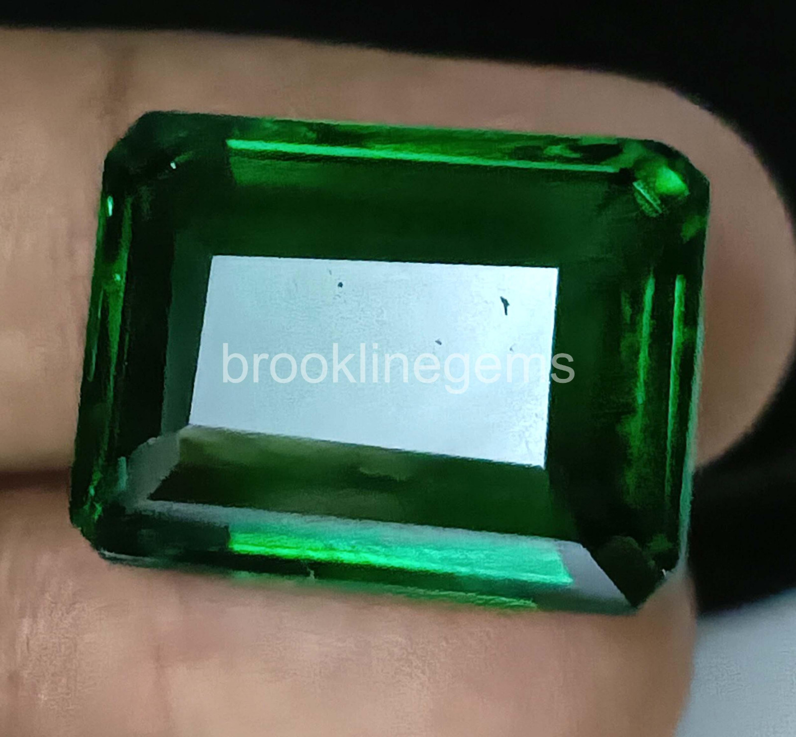 Natural Green Emerald 26.75 Ct Emerald Cut EGL Zambia Loose Gemstone 5ART