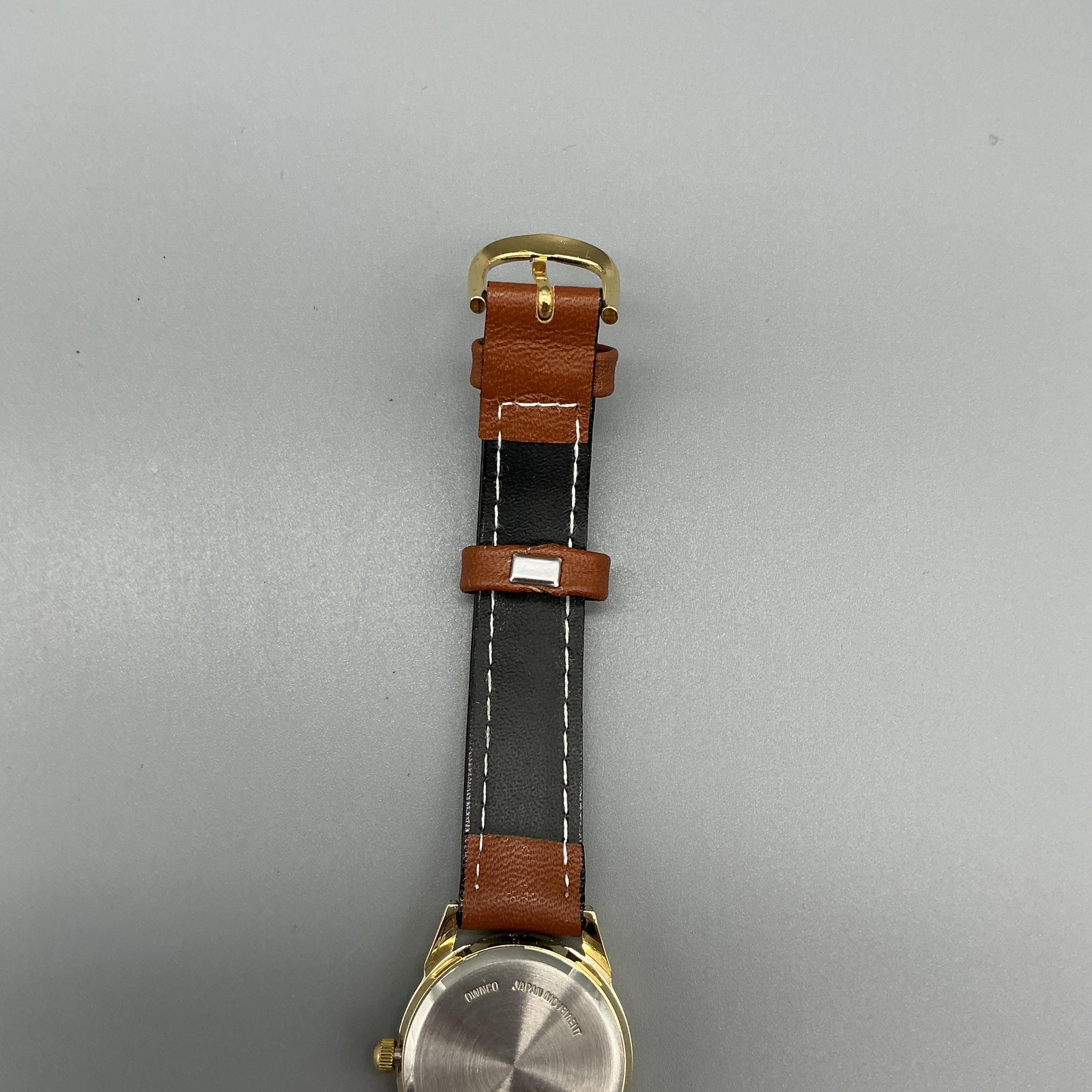 Boeing Womens Watch 25mm Day Night Moon Phase Gold Tone Leather Date New Battery