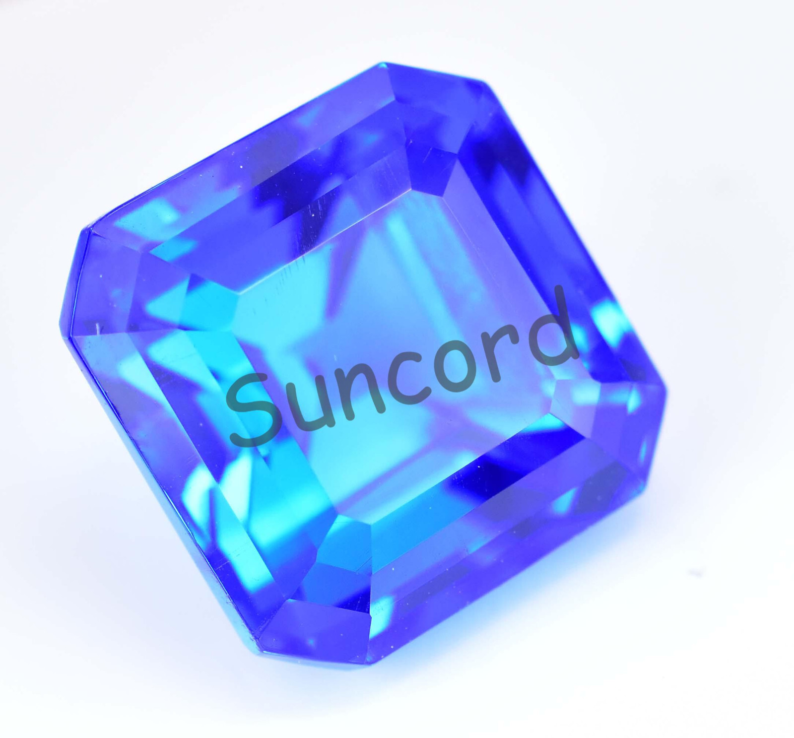 22.65 Ct Natural Rare Lustrous Blue Tanzanite Certified Asscher Loose Gemstone