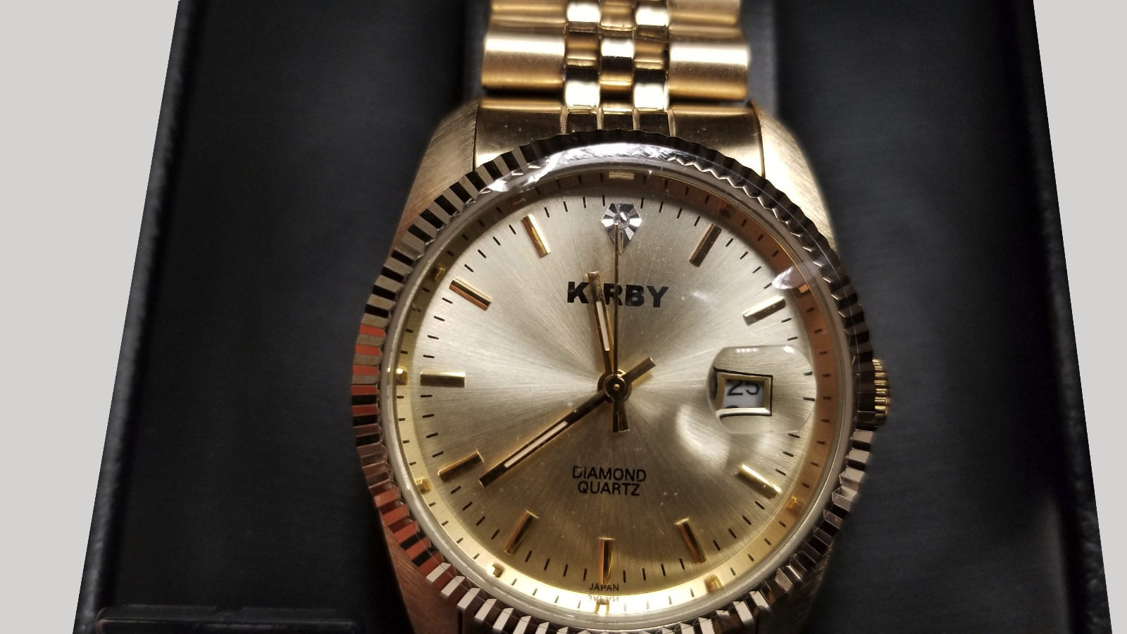 Croton Men’s Watch Gold Tone Diamond Quartz – Kirby Special Edition