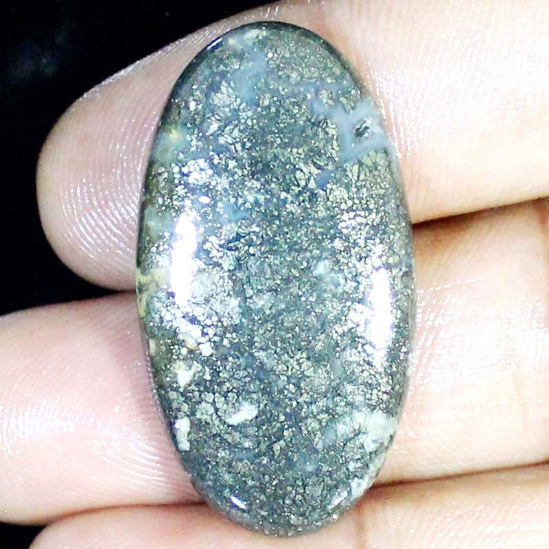 53.75CT A+ 100% Natural Indonesian Marcasite 22X41X6MM Oval Shape Gemstone BC-51