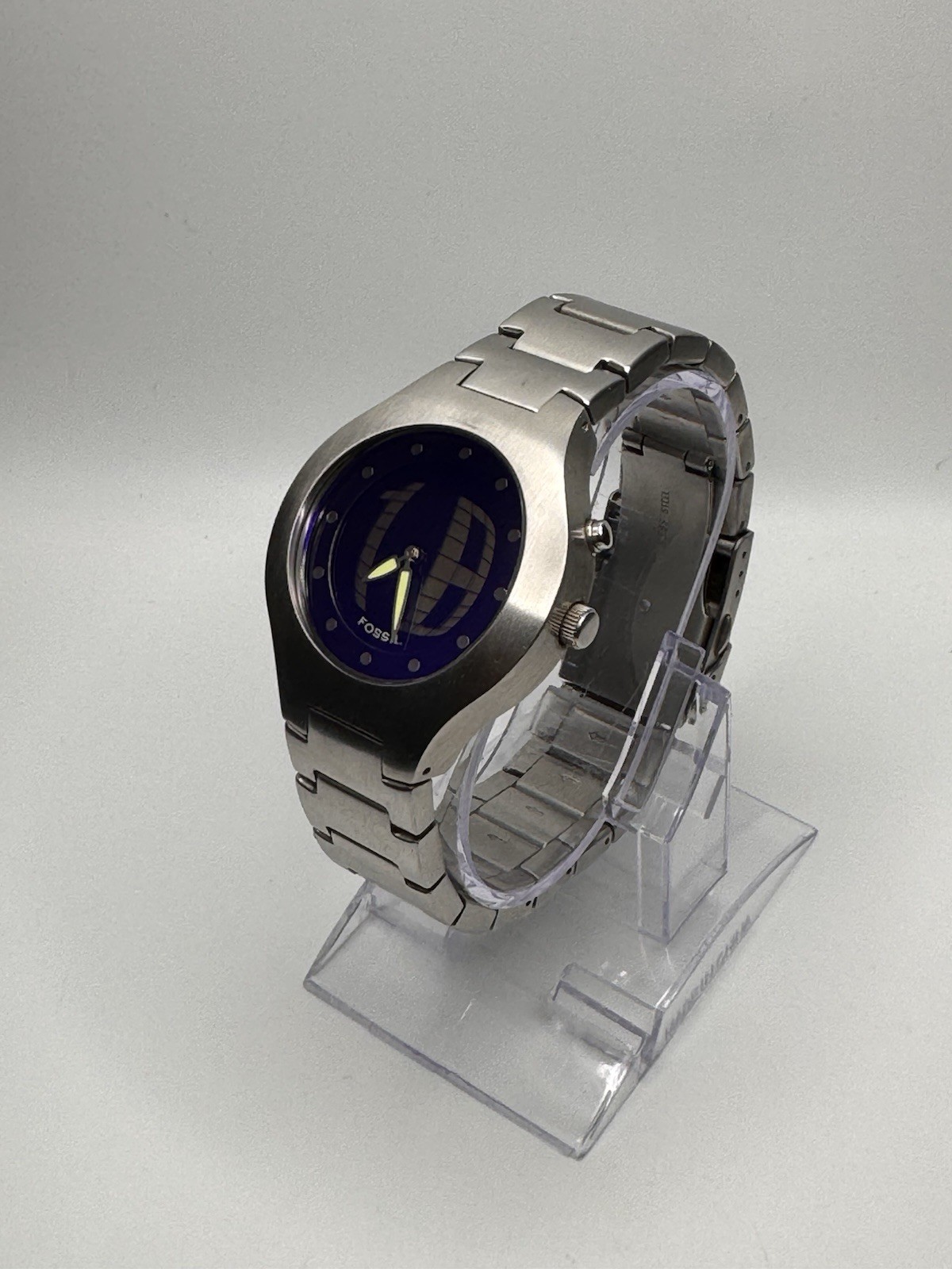 FOSSIL Big Tic JR-8052 Digital Analog Deep Blue Mens Wrist Watch ￼