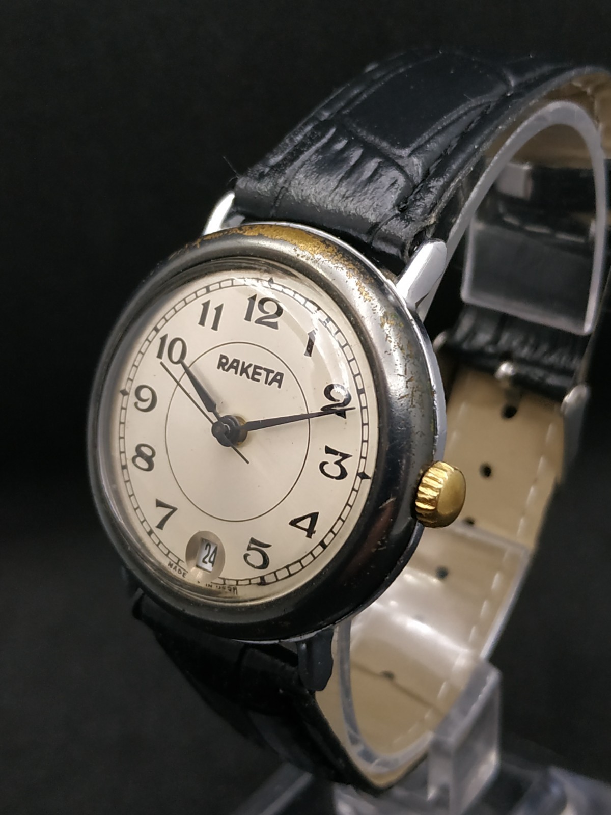Men’s Dress Vintage USSR Watch Raketa Mechanical 2614.H Russian Retro Soviet ☭