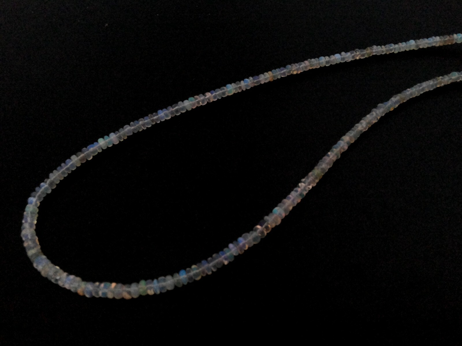 18″inch Strand Genuine Ethiopian Opal Rondelle 2.5-3.5mm Beads, Ethiopian Opal
