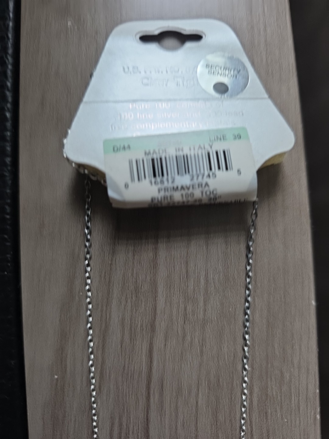 Pure 100 By Dancecraft Made In Italy 10.0% Pure Silver 20″ Necklace