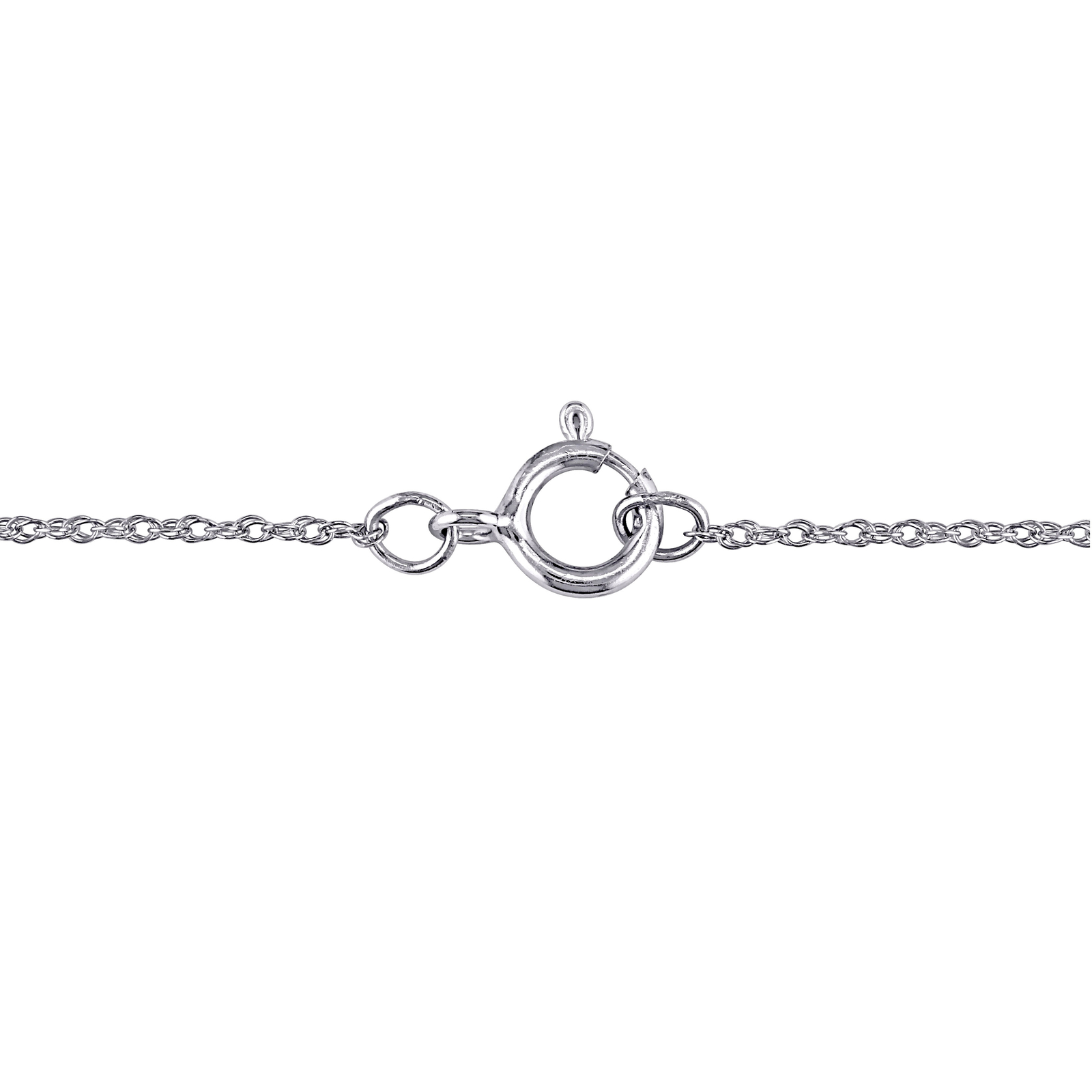 Amour 10K White Gold Diamond & Diffused Sapphire Earrings, Pendant & Chain Set