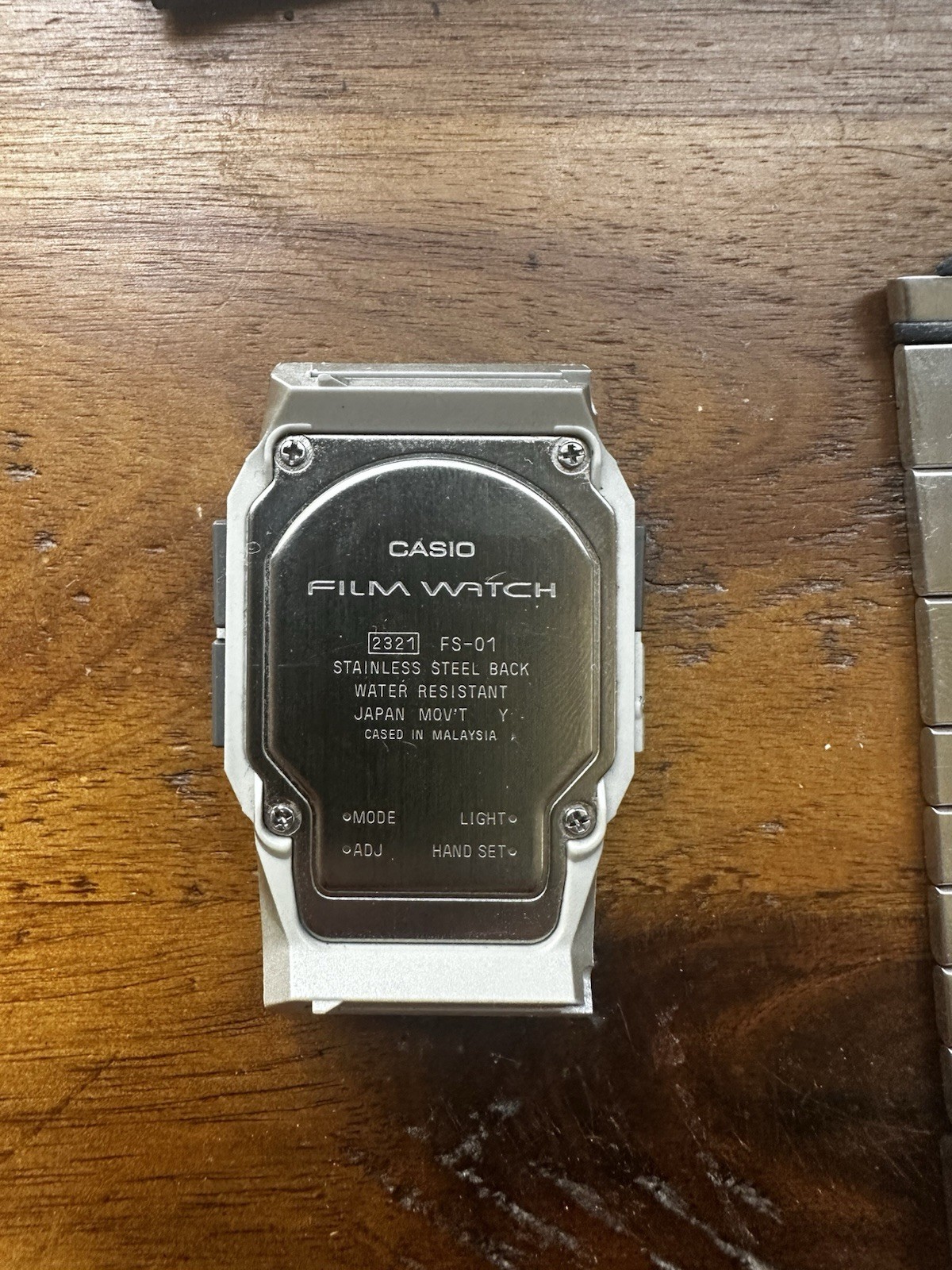 Casio FS-01 Film Watch Analog/Digital Dual Time Illuminator WR Date SS