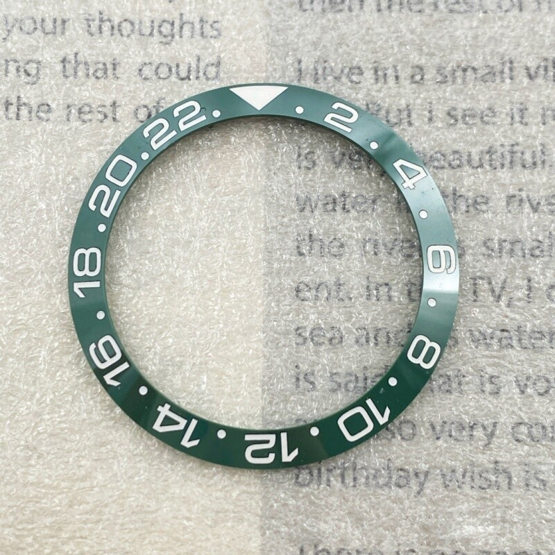 Watch Bezel 38mm Ceramic Ring Watch Case GMT Color Aluminum Bezel Outer Ring