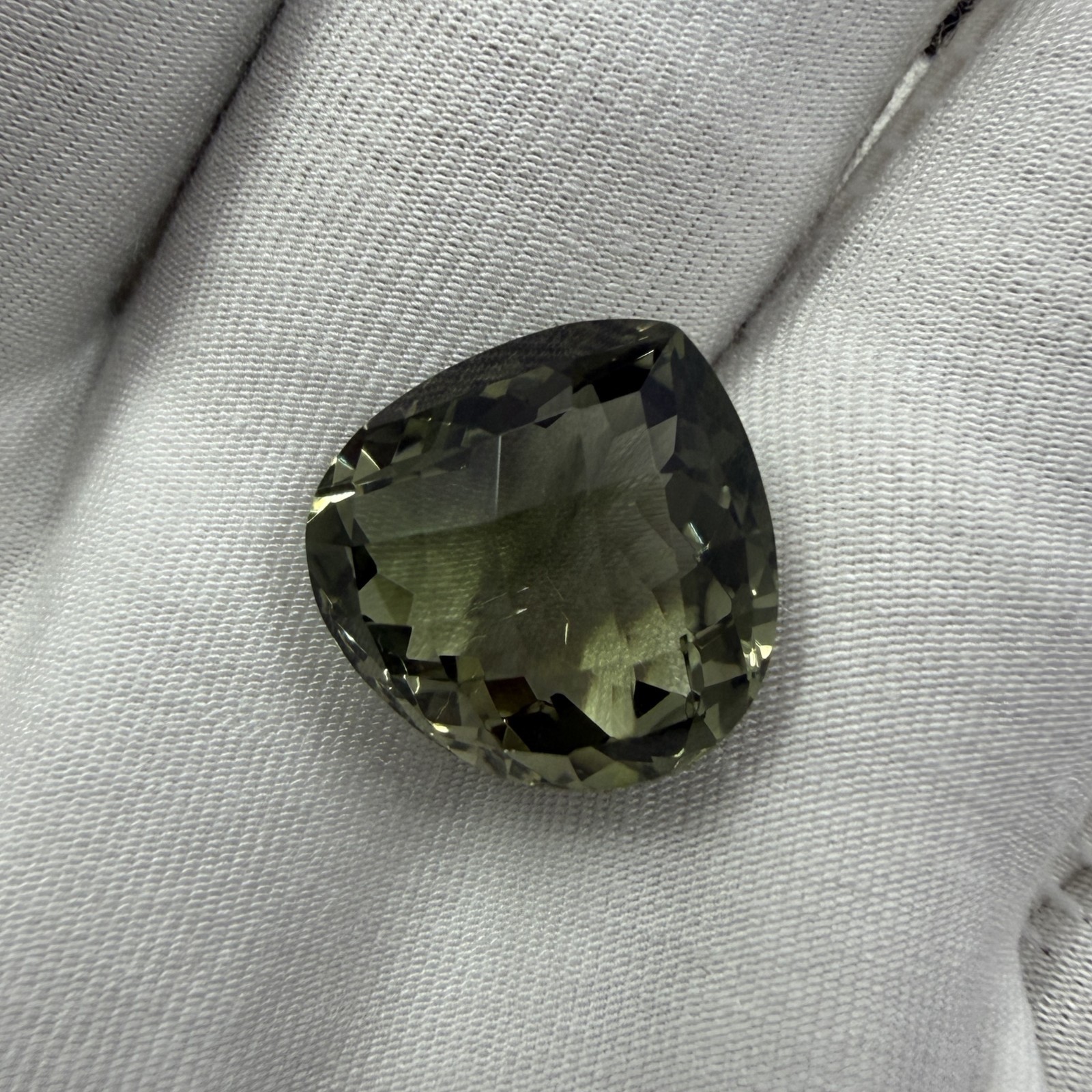 Green Amethyst Natural Gemstone, Heart Shape Certified Loose Gemstone