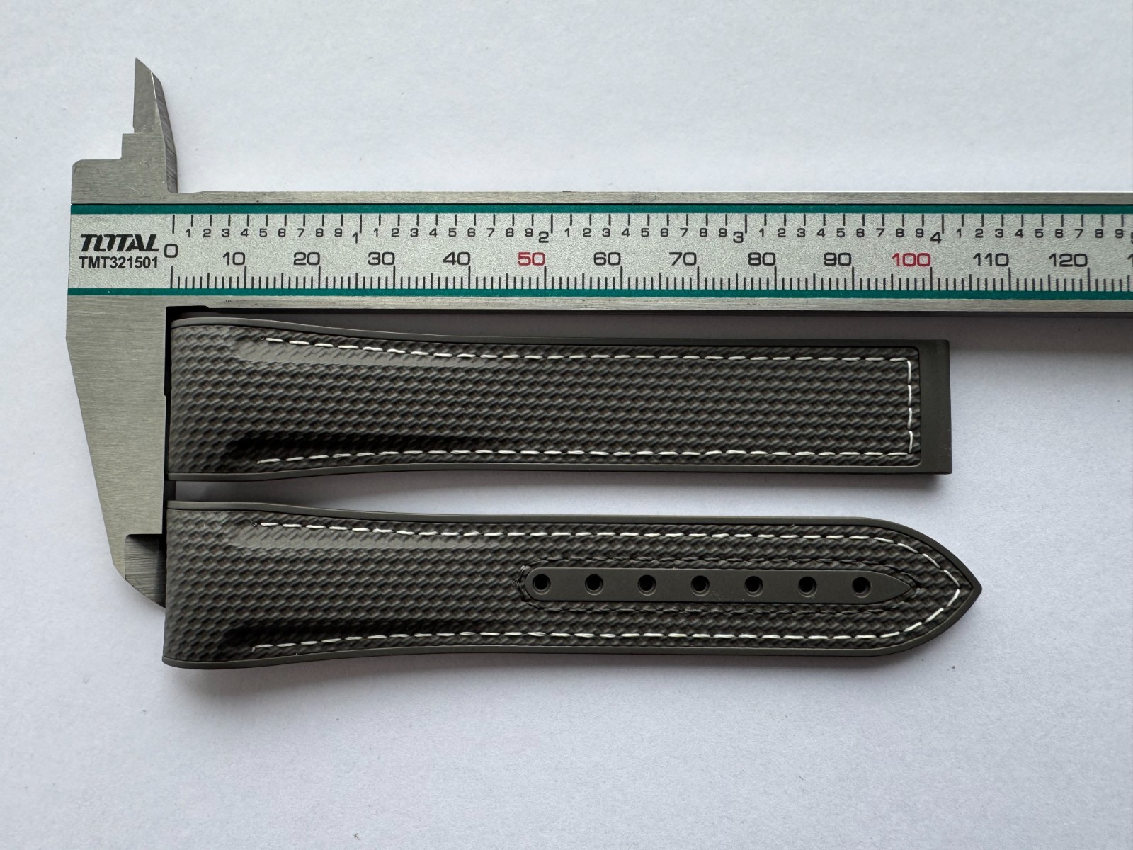 Gray Rubber Strap 21/18mm Band Fits Omega Seamaster Planet Ocean 600M Aqua Terra