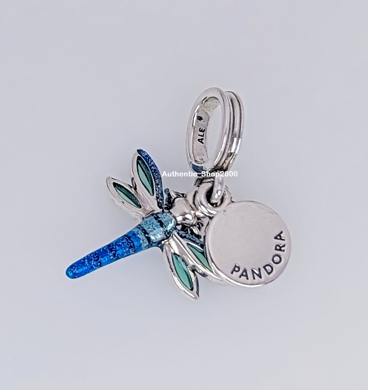 NEW 100% Authentic PANDORA 925 Free Spirit Blue Dragonfly Dangle Charm 793745C01