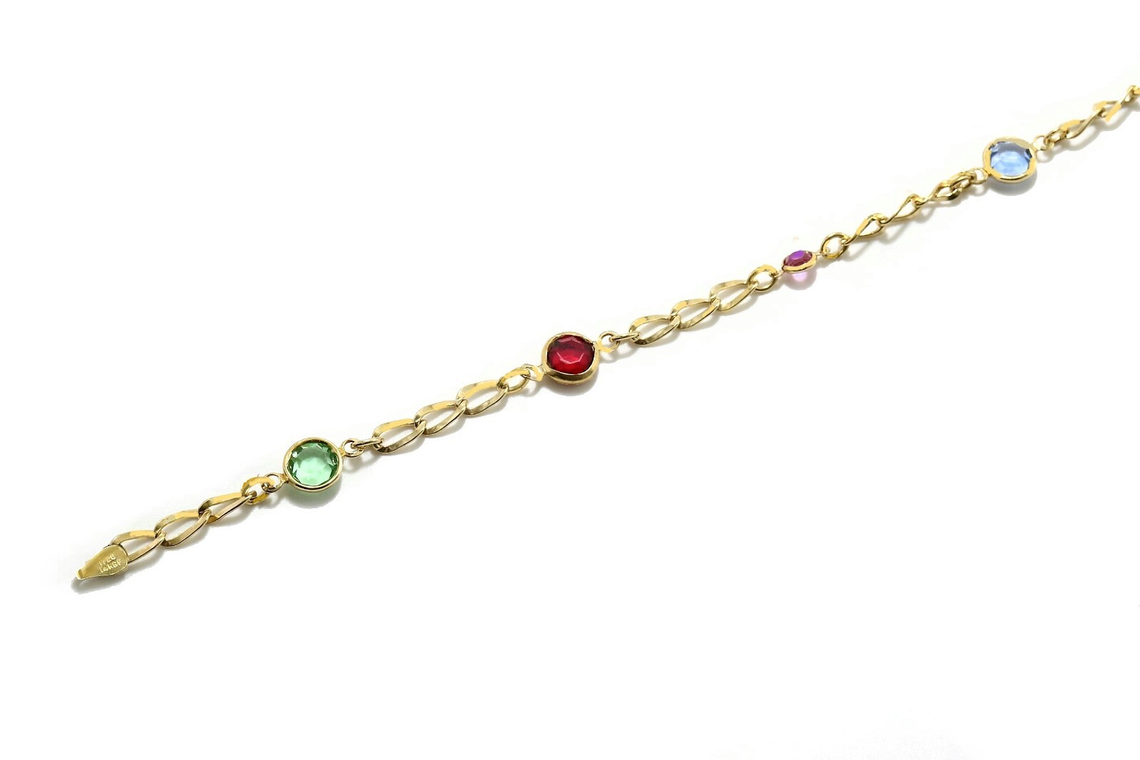 Elegant 1/20 14K Gold Filled Anklets with Austrian Crystals | Gift Box Included