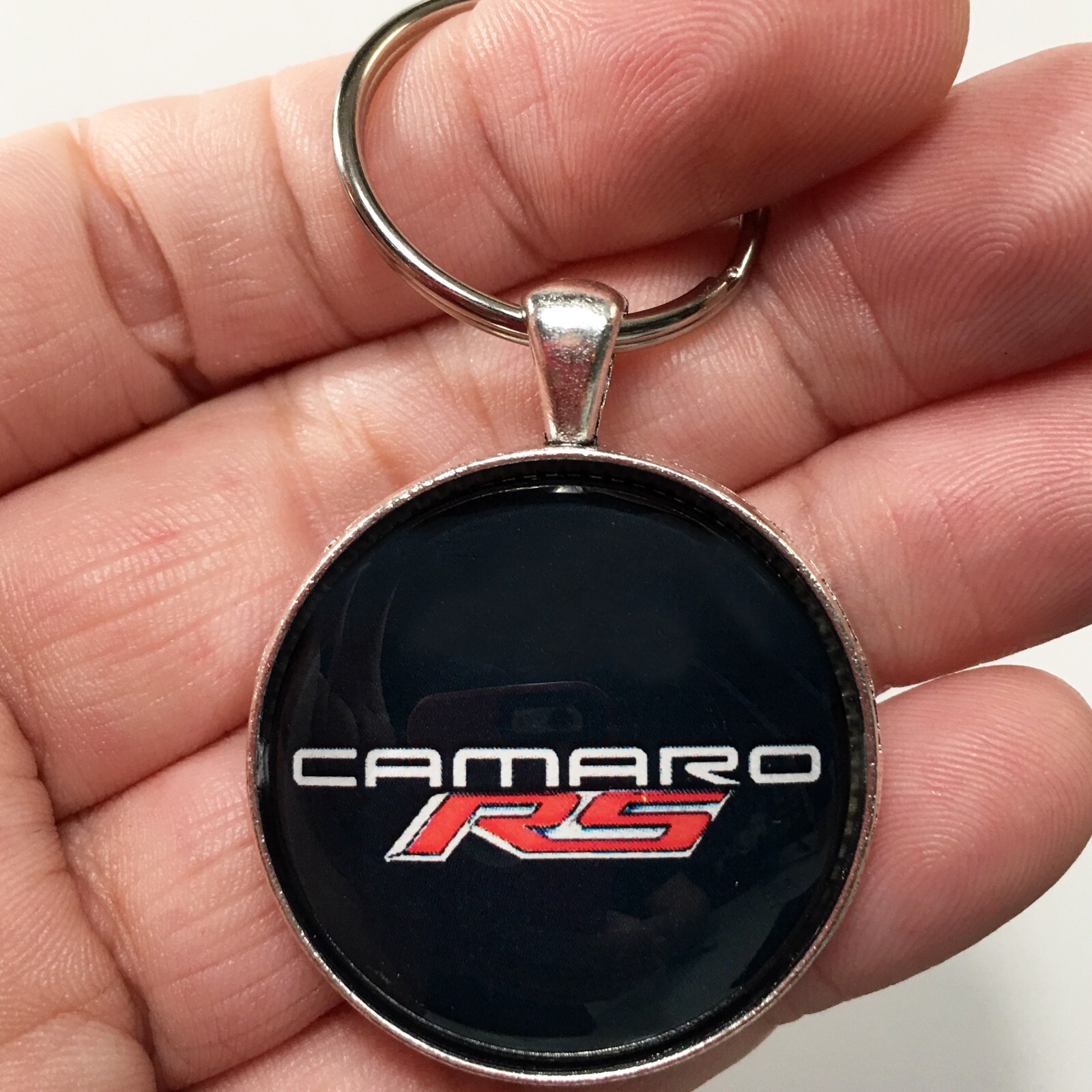 Vintage Chevrolet Rally Sport Camaro RS Logo Emblem Badge Reproduction Keychain