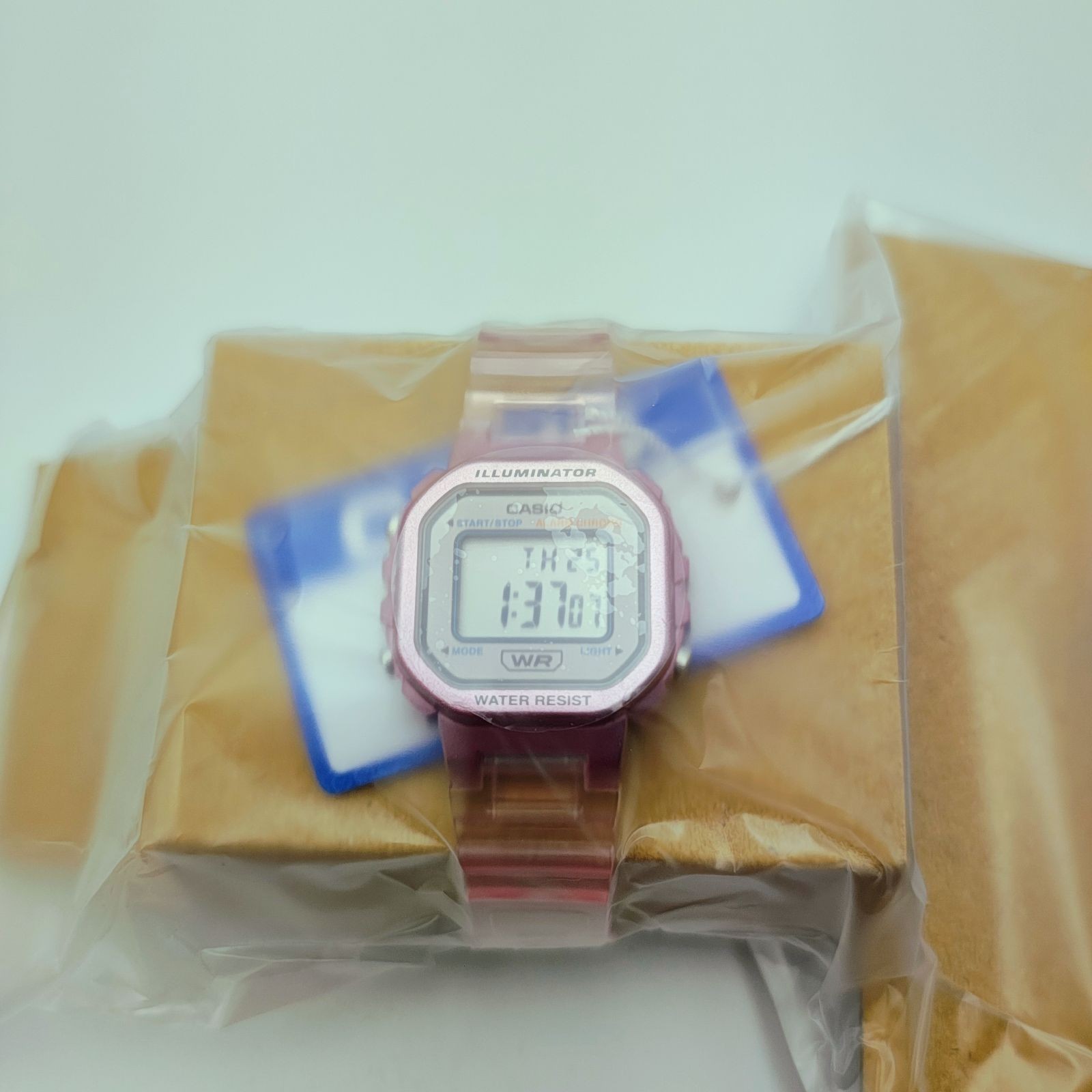 CASIO Casio Watch LA 20WHS 4A Digital Pink Clear Skeleton Ladies 4549526345517 N
