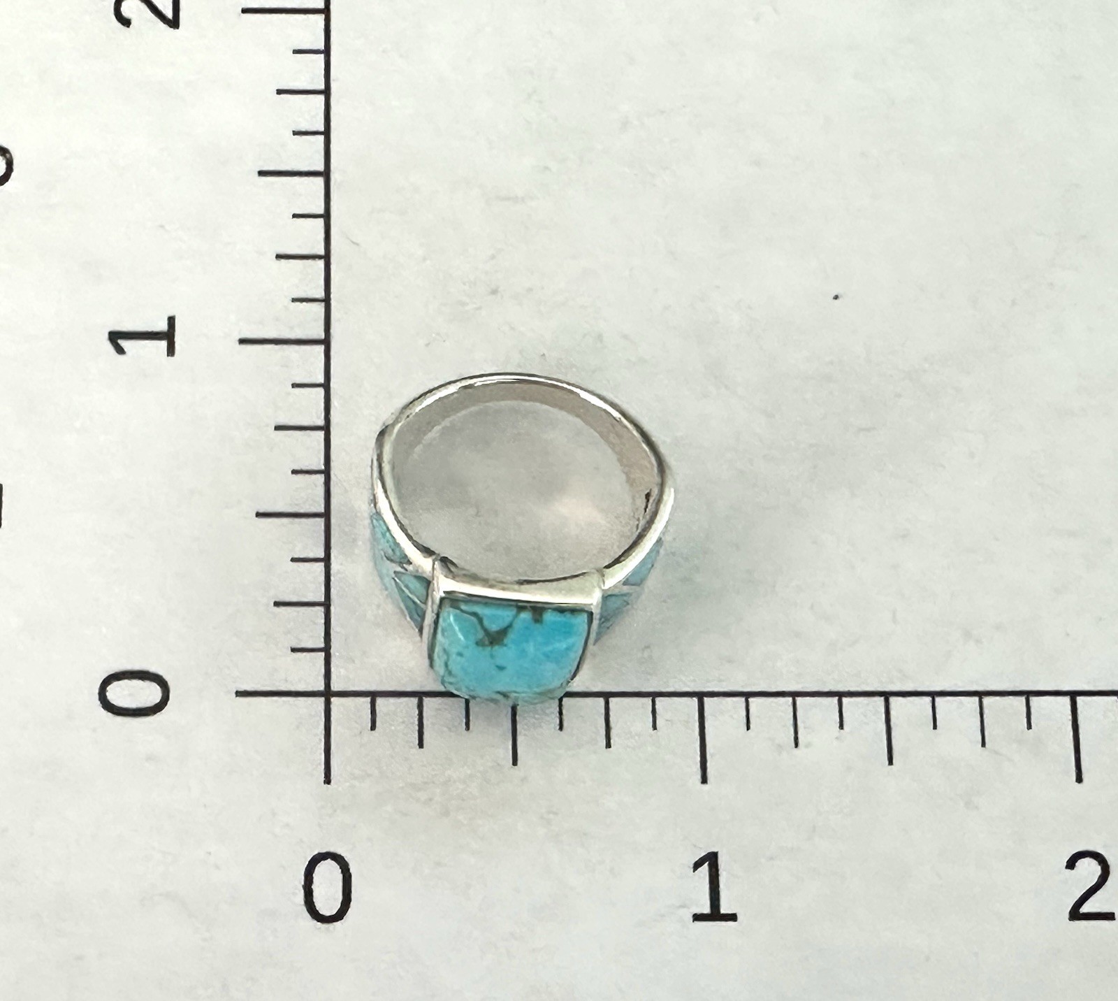 Southwest STYLE Turquoise Ring Sterling Silver 925 Signed Designer