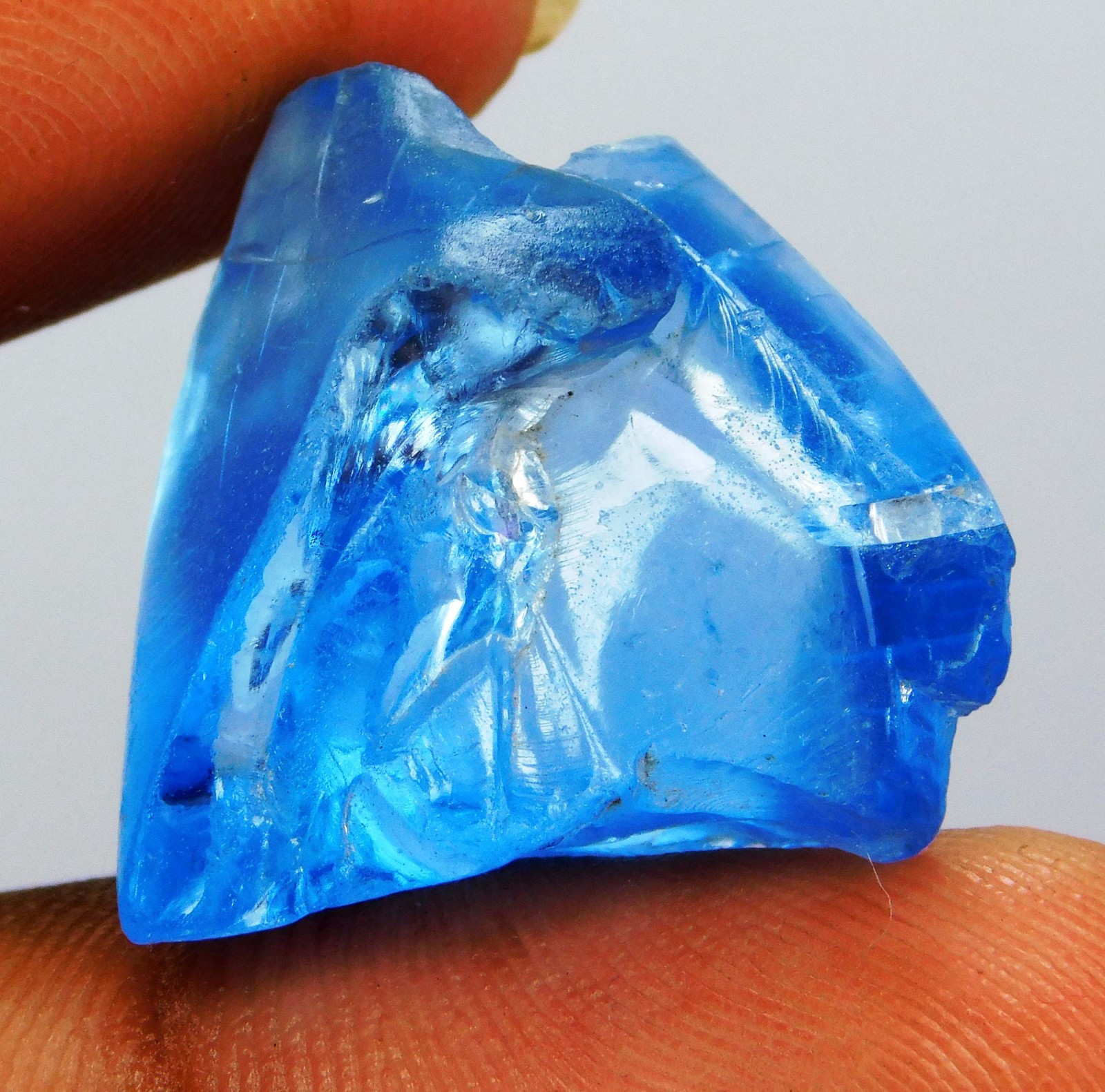 40.55 Ct Natural Ceylon Blue Sapphire Unheated Geuda Rough Loose Gem | Sri Lanka